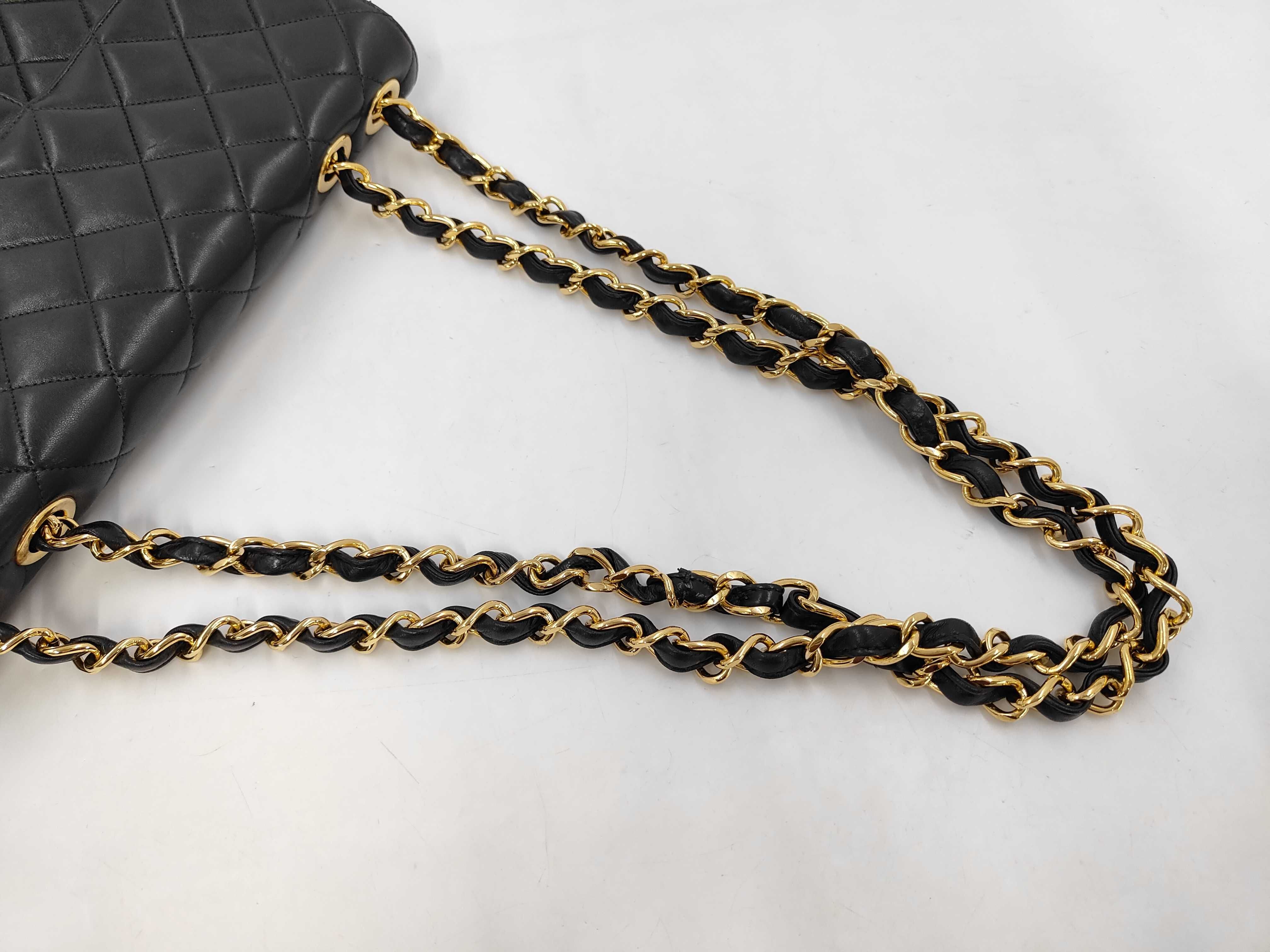 Lambskin Large Matelassé Black Shoulder Bag — view 5