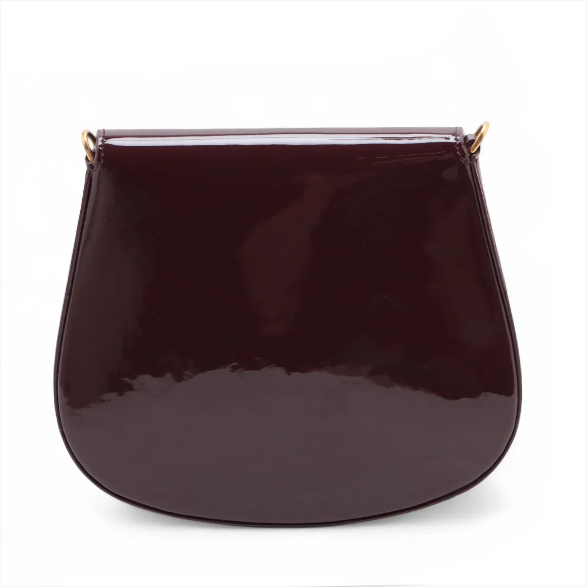 Voltaire Mini Patent Leather Shoulder Bag, Bordeaux 800846 — view 2
