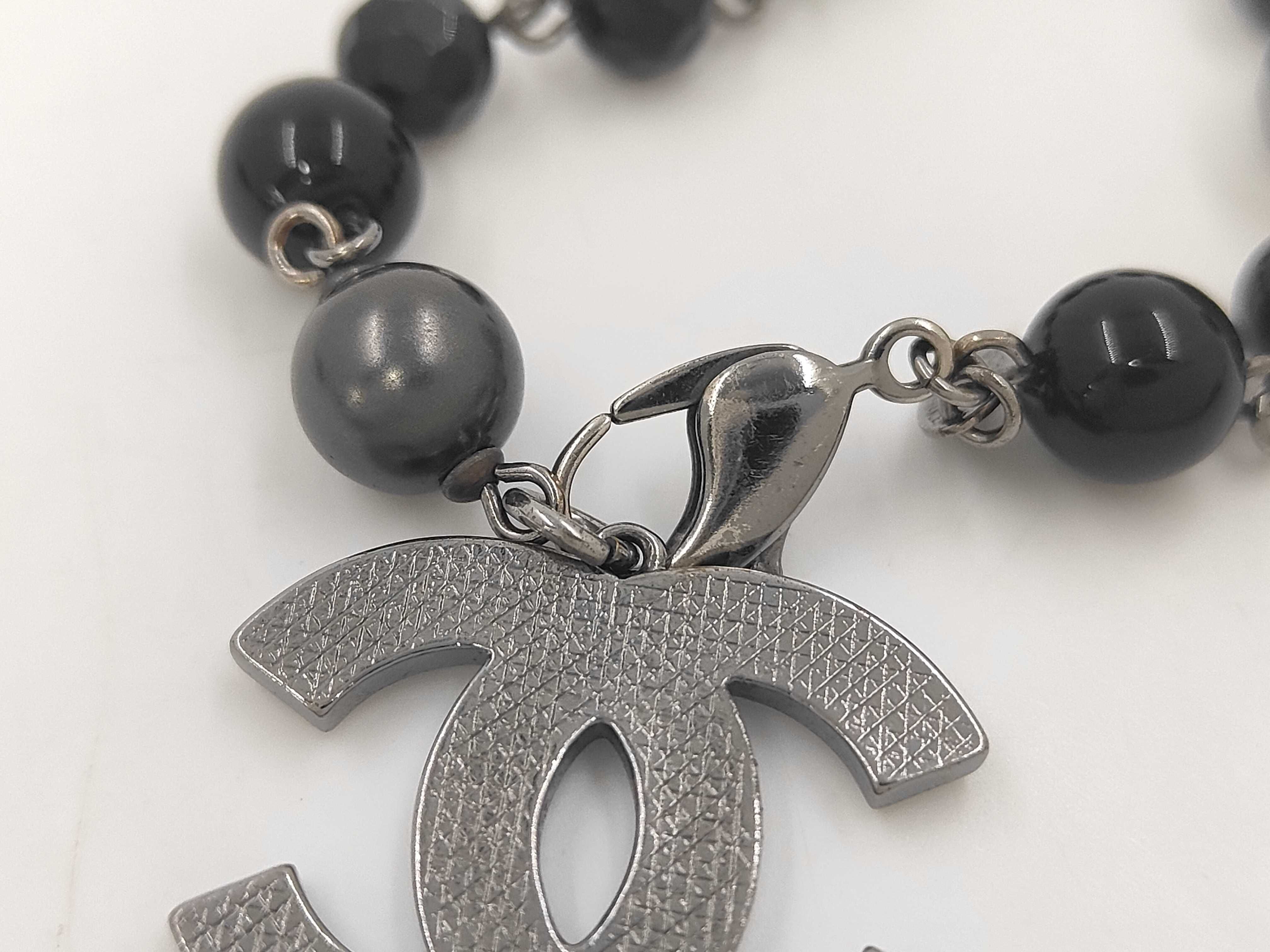 Black Resin Coco Mark Bracelet/Bangle A12V — view 3