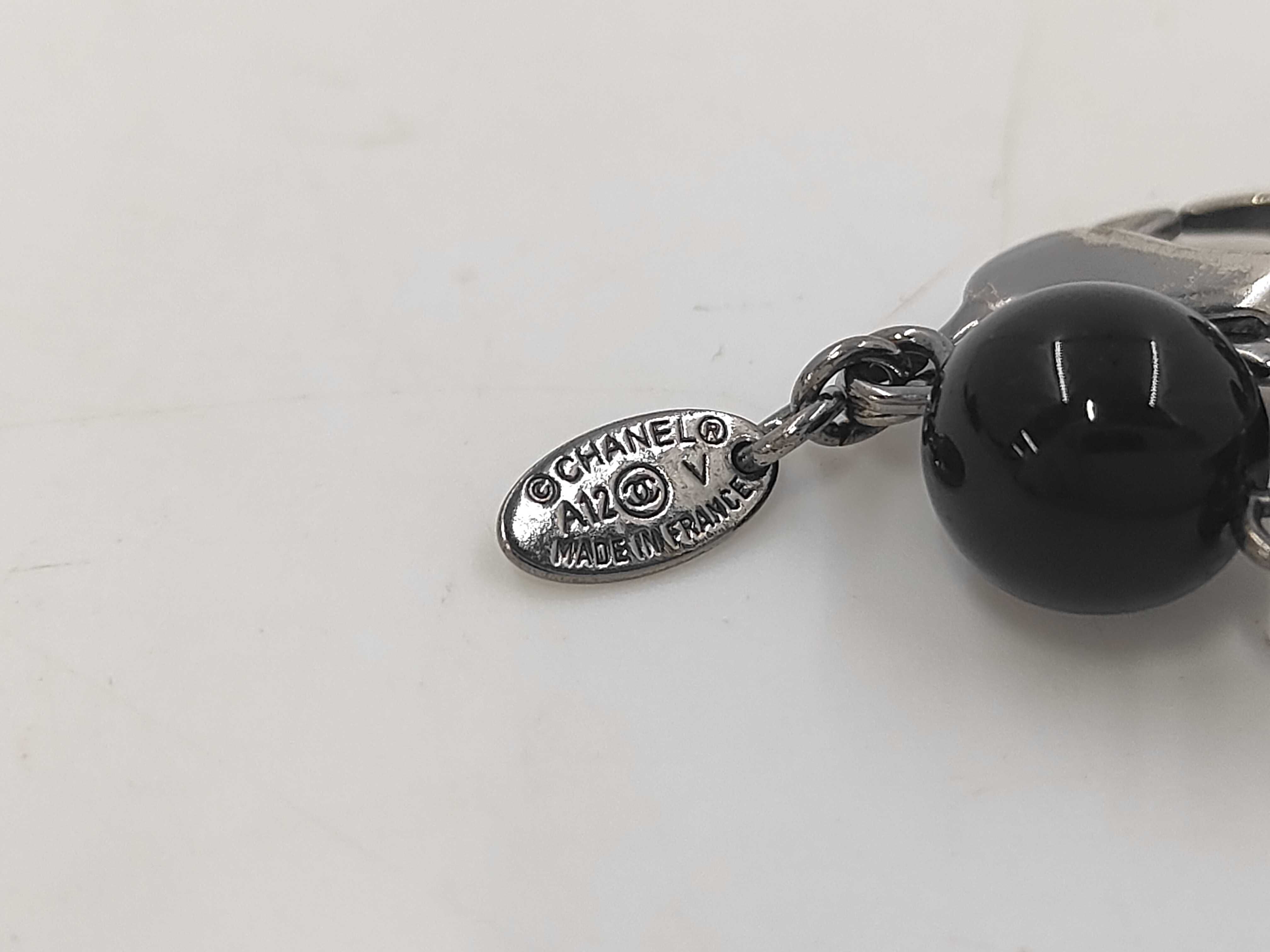 Black Resin Coco Mark Bracelet/Bangle A12V — view 5