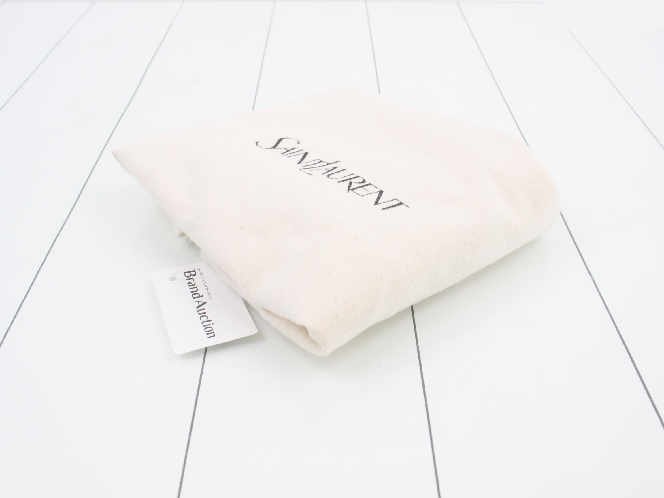 Unused Le Monogram drawstring shoulder bag, dark brown. — view 7