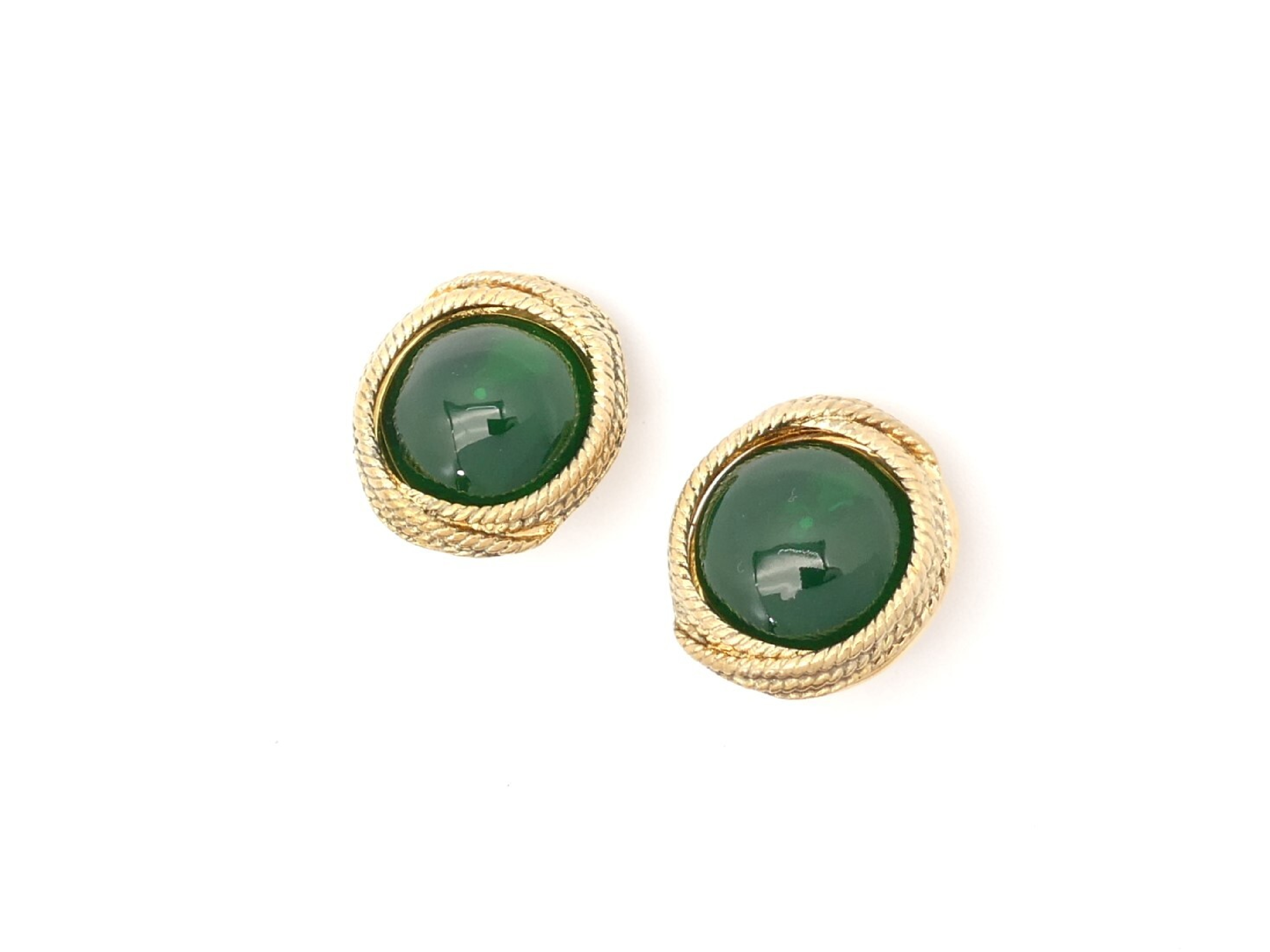 Round Gold Earrings