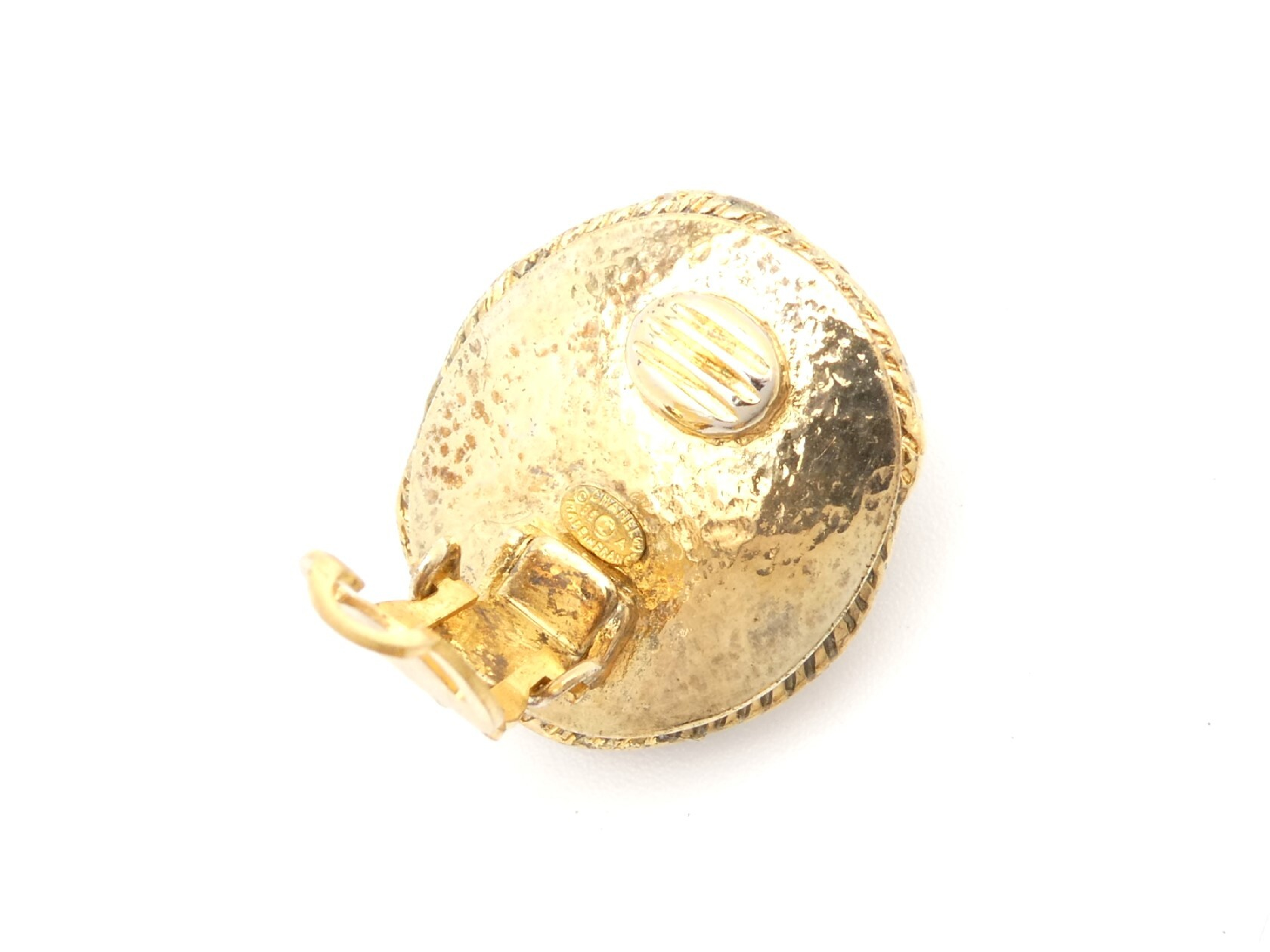 Round Gold Earrings — view 5