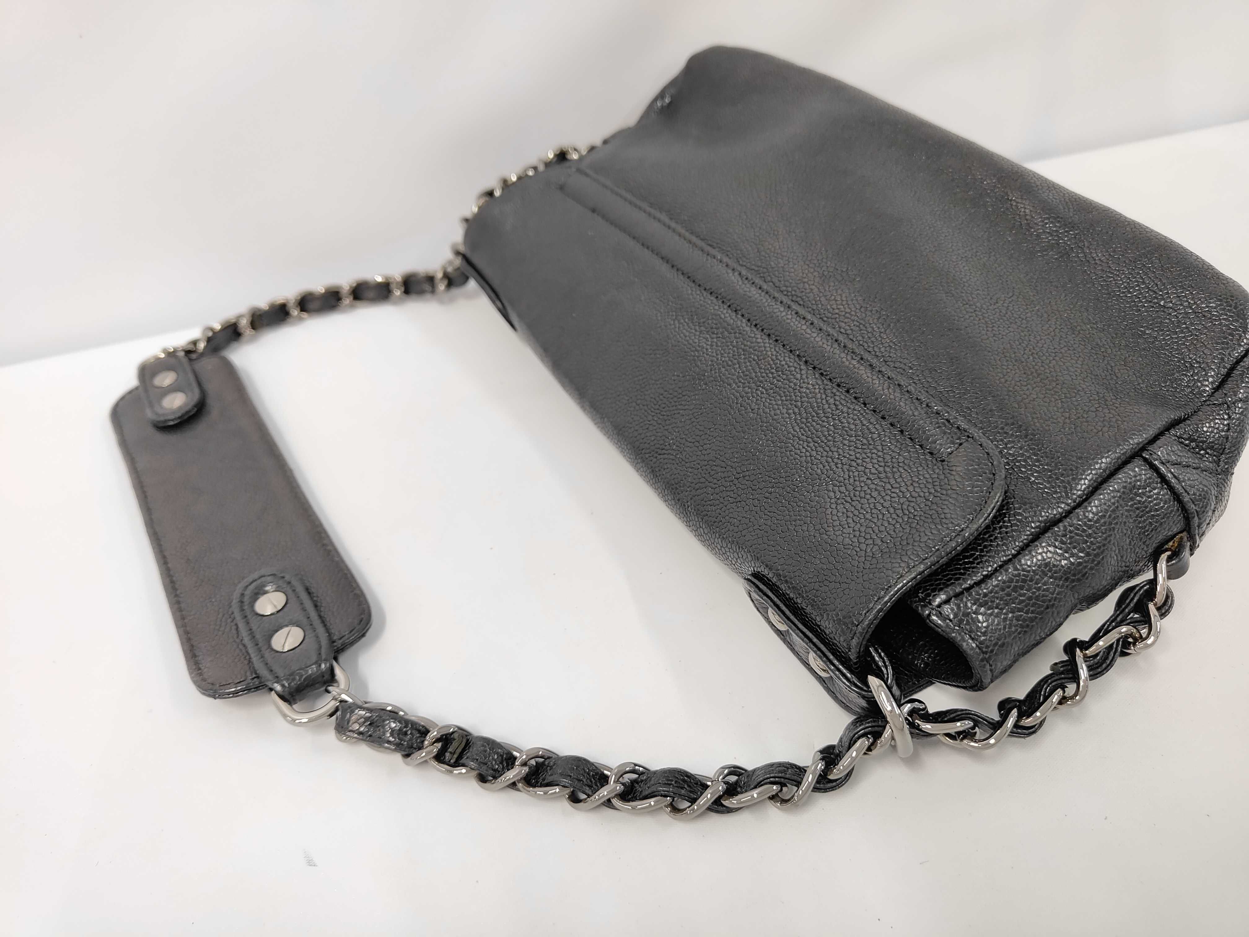 Pocket in the City Black Quilted Calfskin Motorcycle Bag Shoulder Bag — view 5