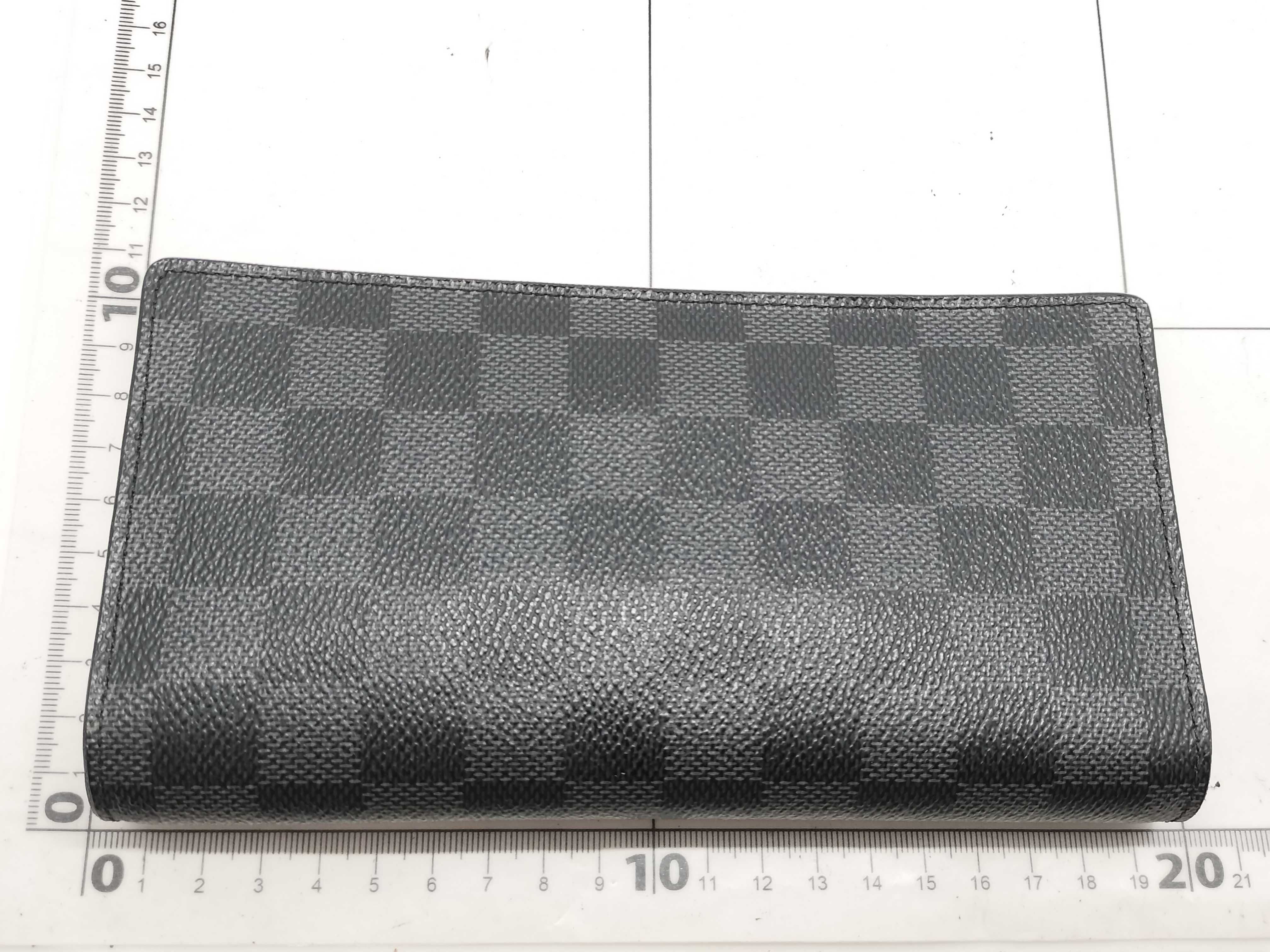 Damier Graphite Portefeuille Brazza Wallet with Initials — view 2
