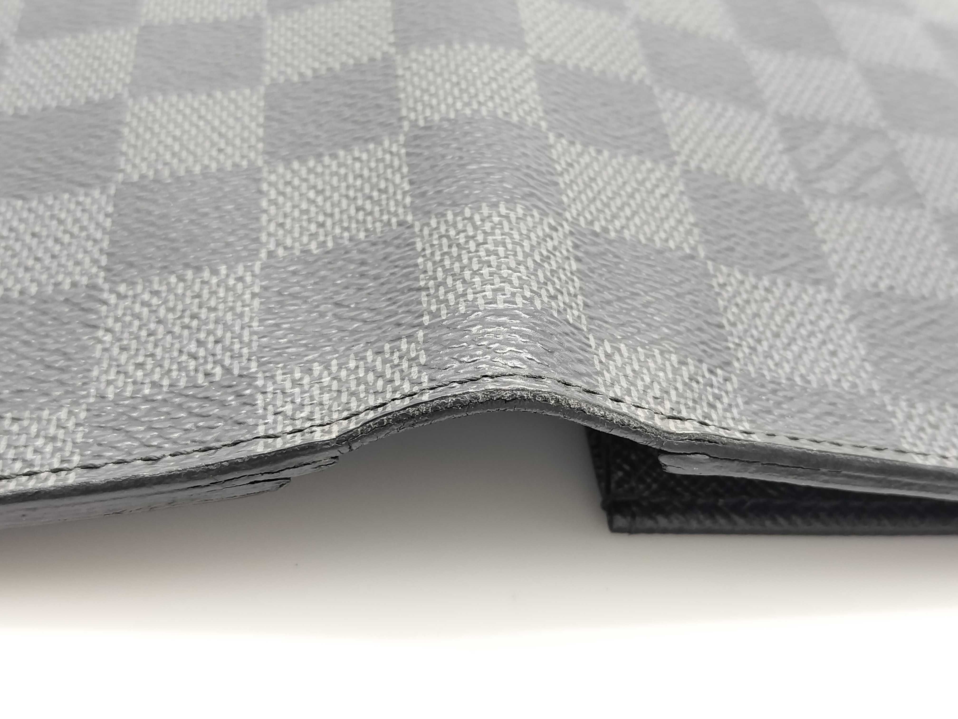 Damier Graphite Portefeuille Brazza Wallet with Initials — view 14