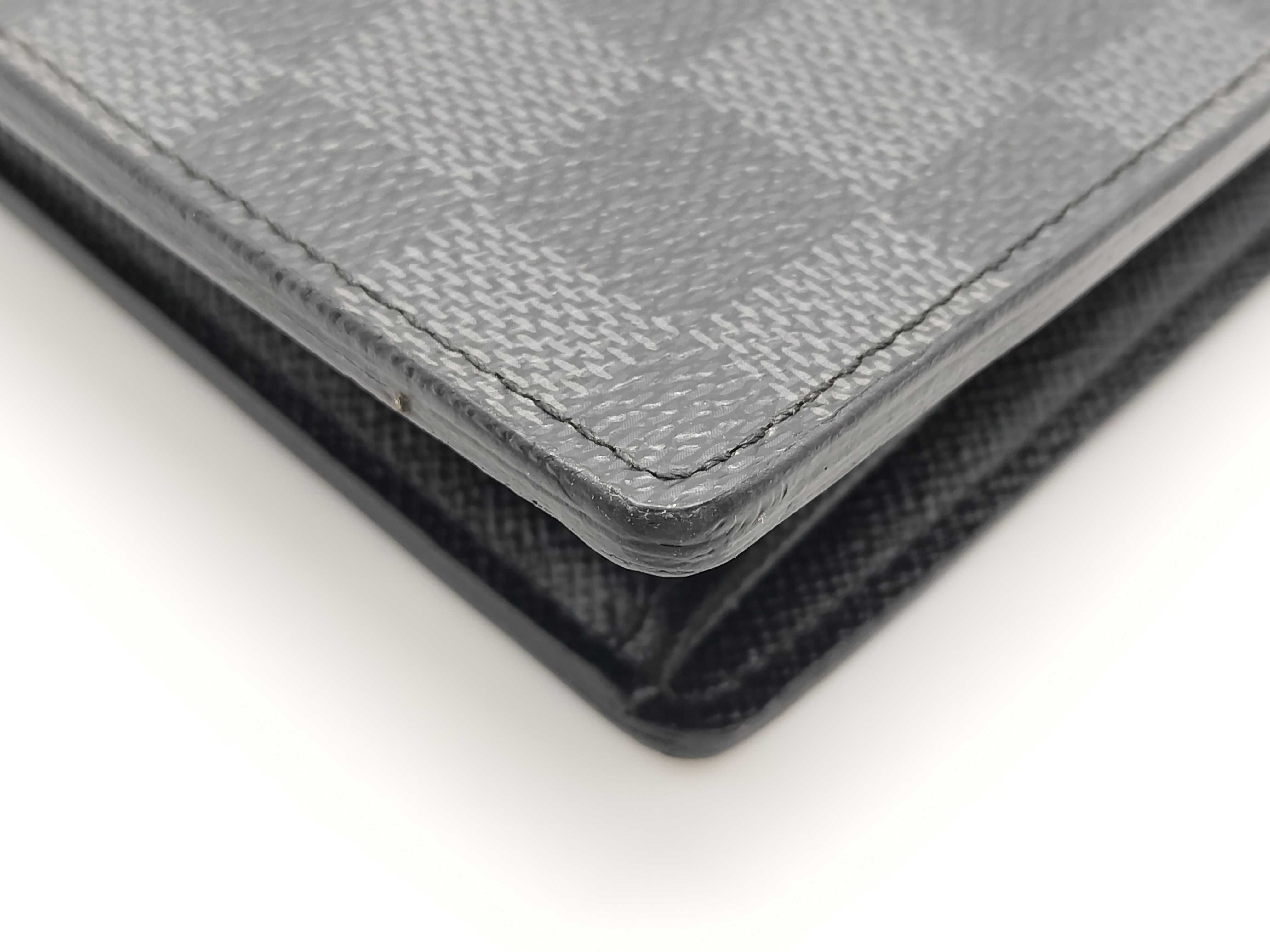 Damier Graphite Portefeuille Brazza Wallet with Initials — view 15