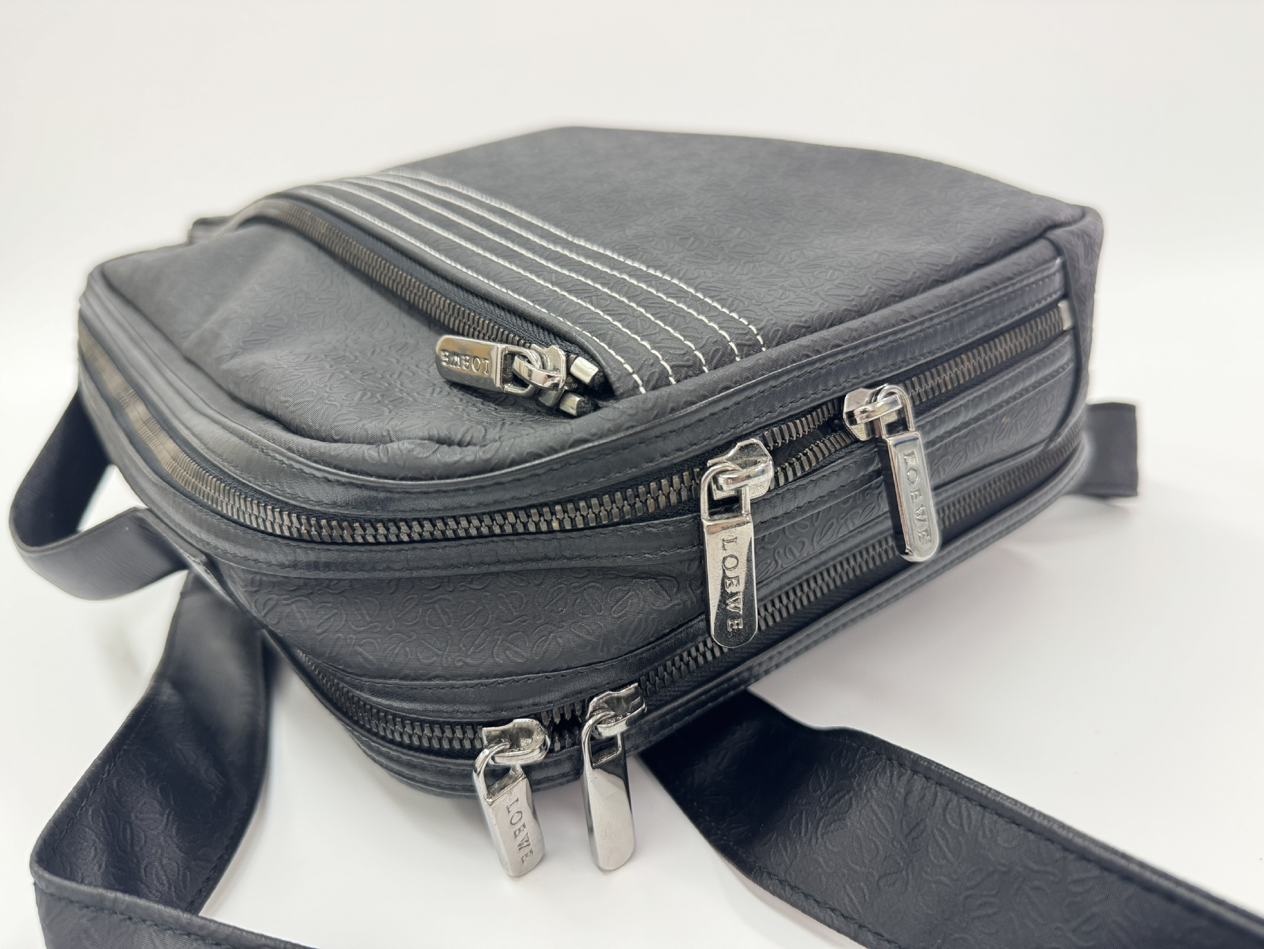 Anagram 2-Way Backpack/Shoulder Bag (Black) — view 3