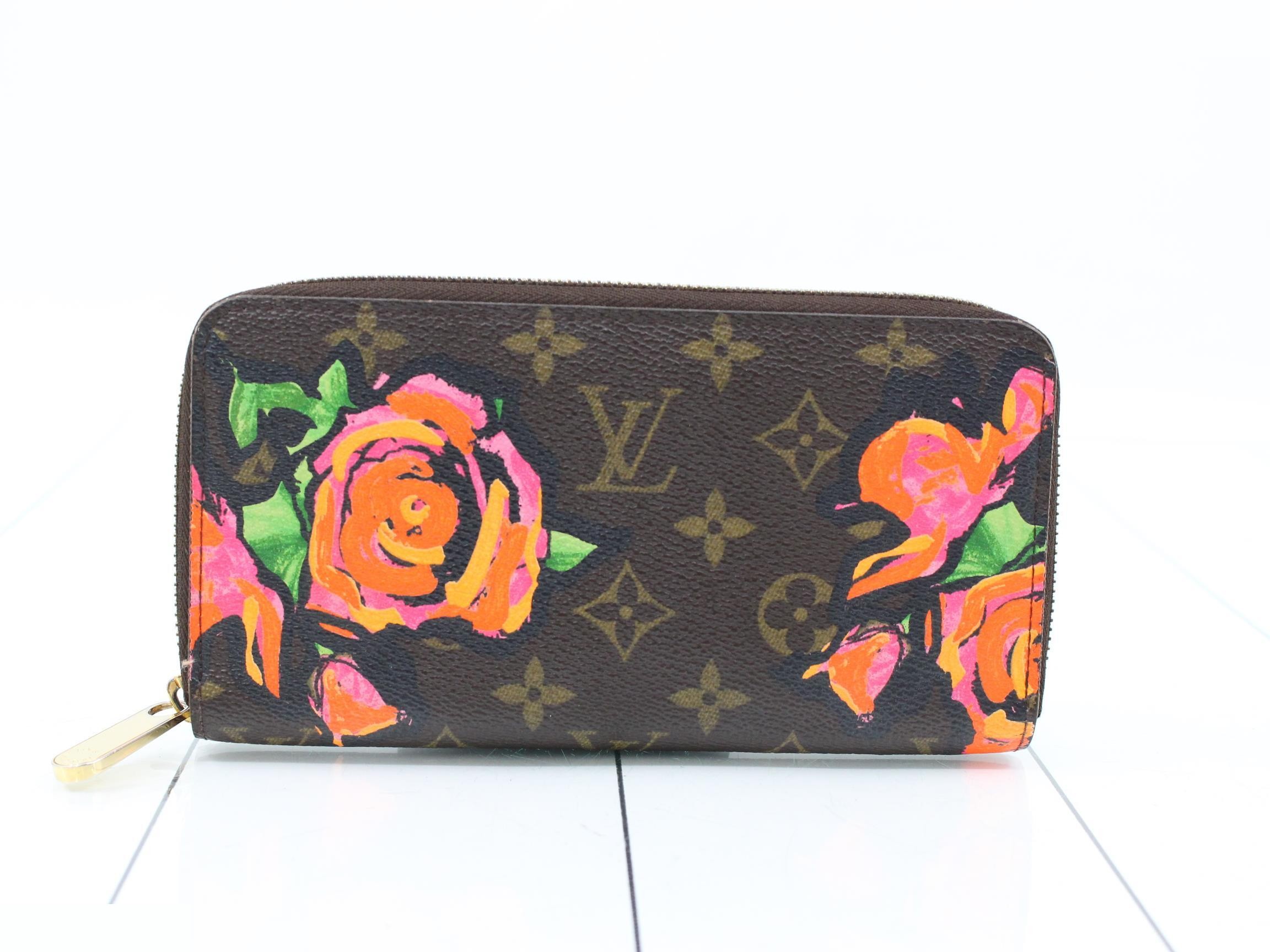 Zippy Wallet Monogram Rose