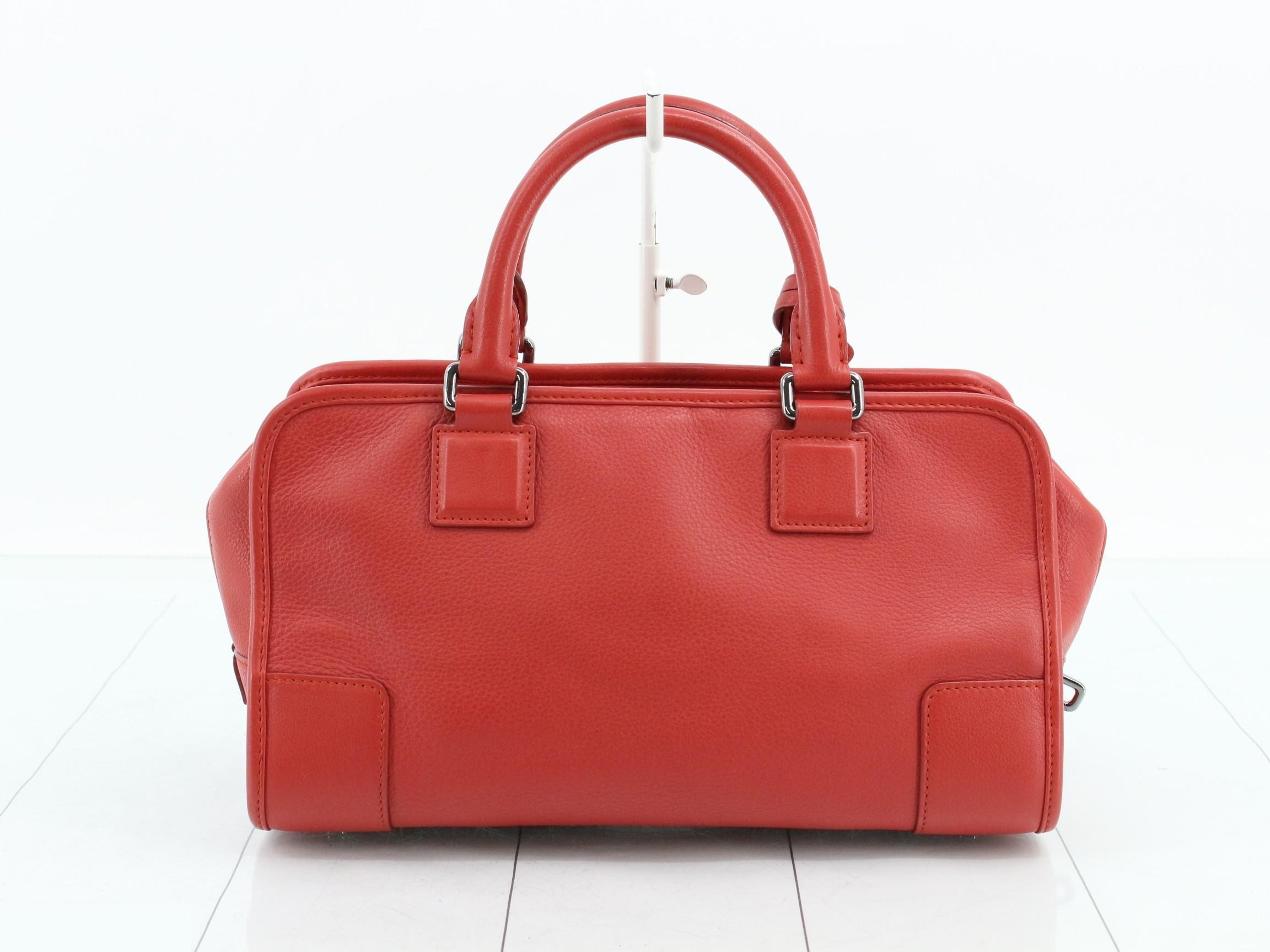 Amazona 28 Mini Boston Handbag, Red — view 2