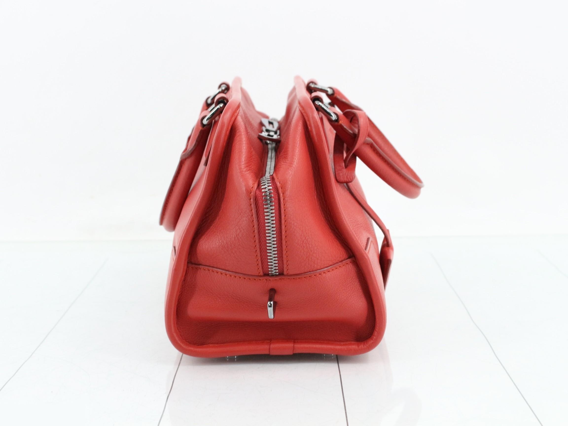 Amazona 28 Mini Boston Handbag, Red — view 4