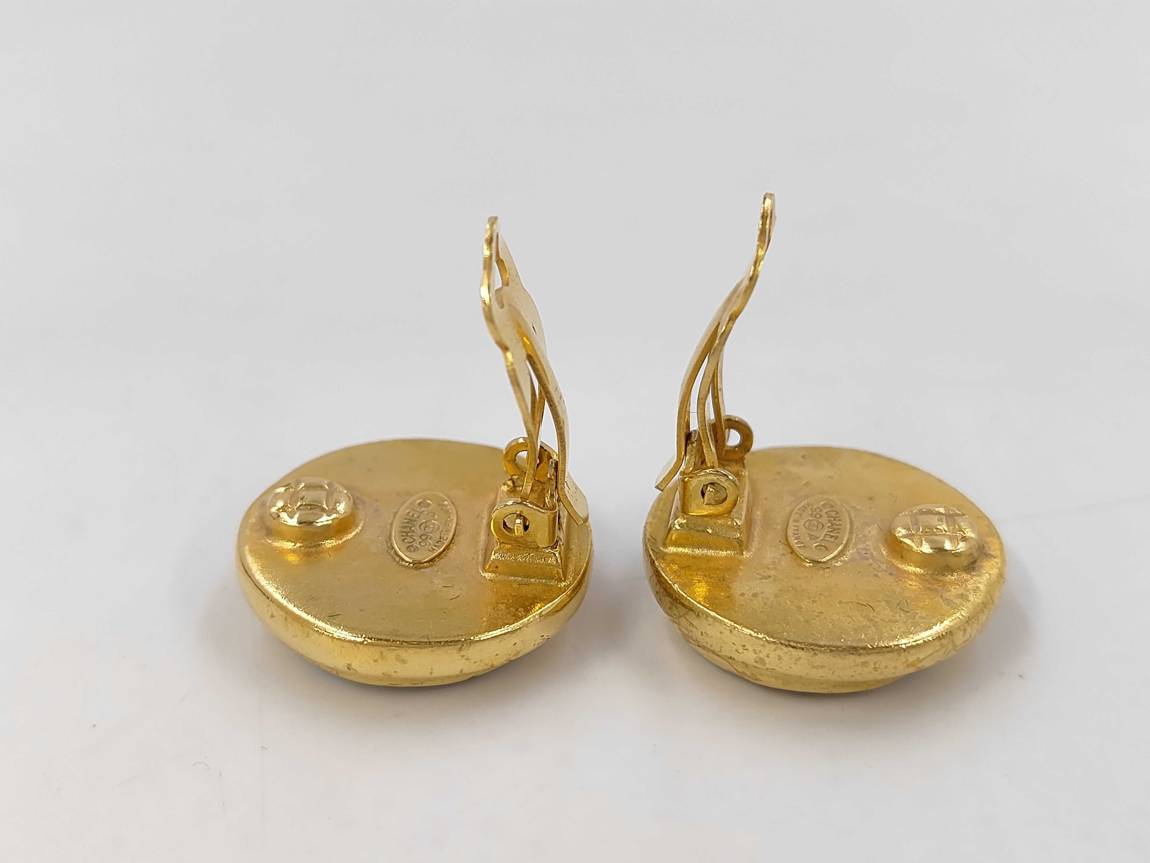 Brown Logo Vintage Earrings with Comet Earrings — view 3