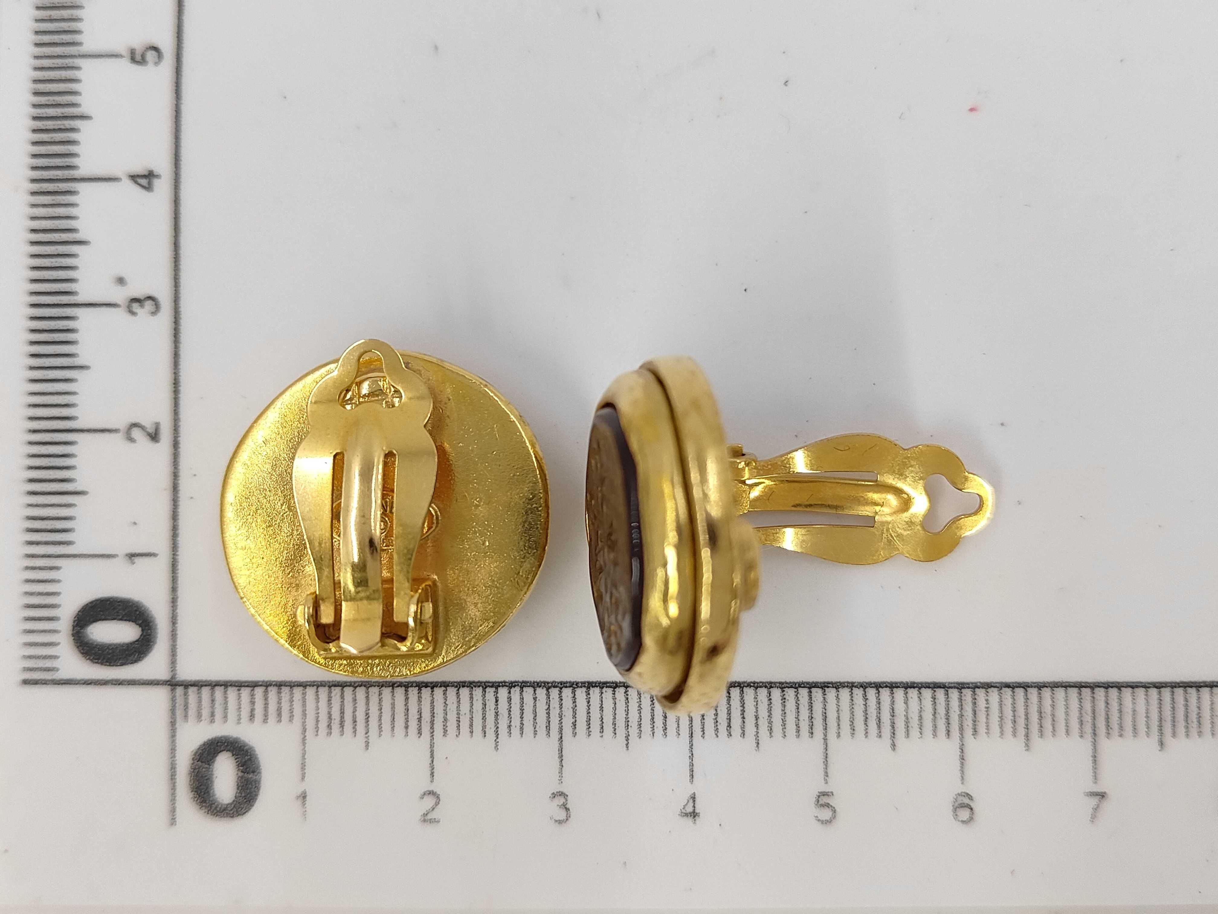 Brown Logo Vintage Earrings with Comet Earrings — view 5