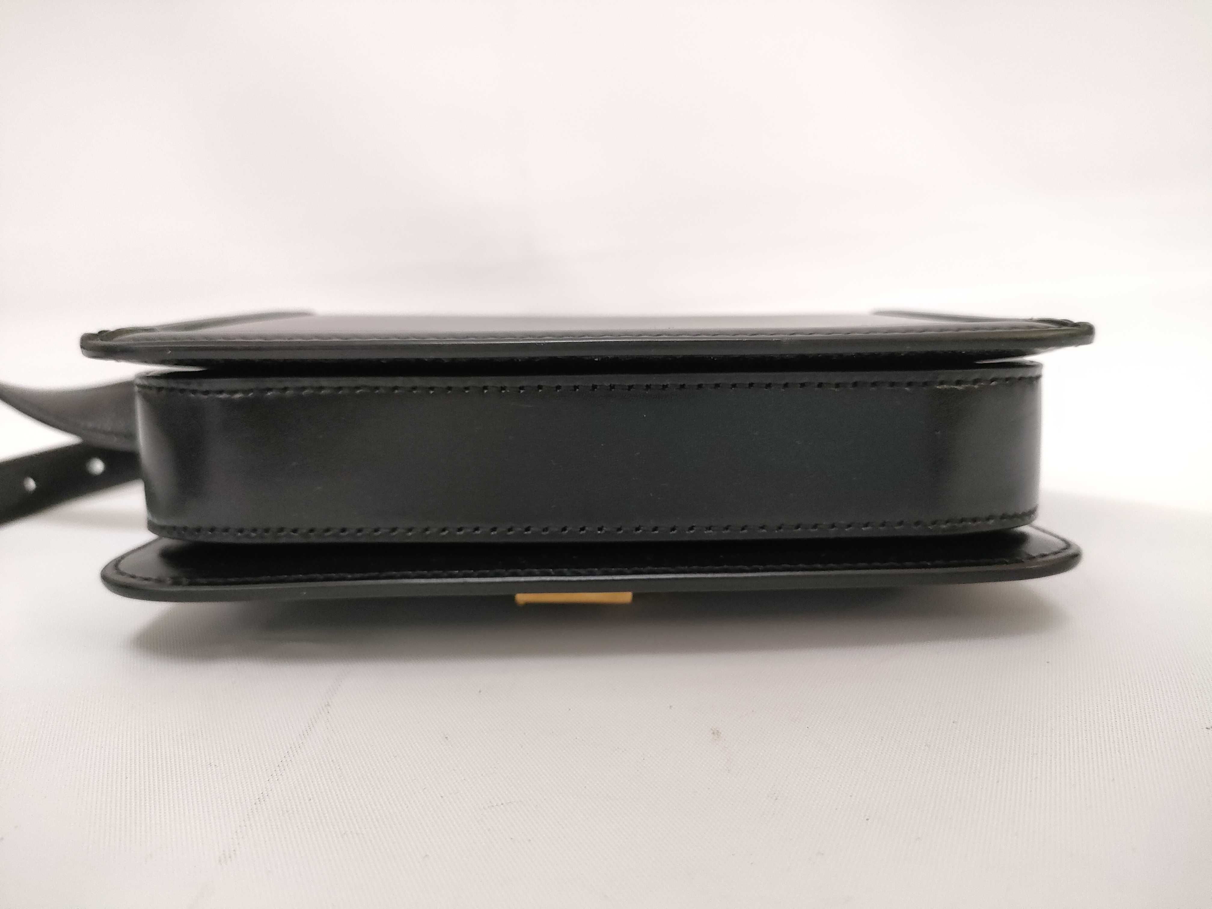 Solferino Black Gold Hardware Calf Leather Tofu Bag Small Shoulder — view 3