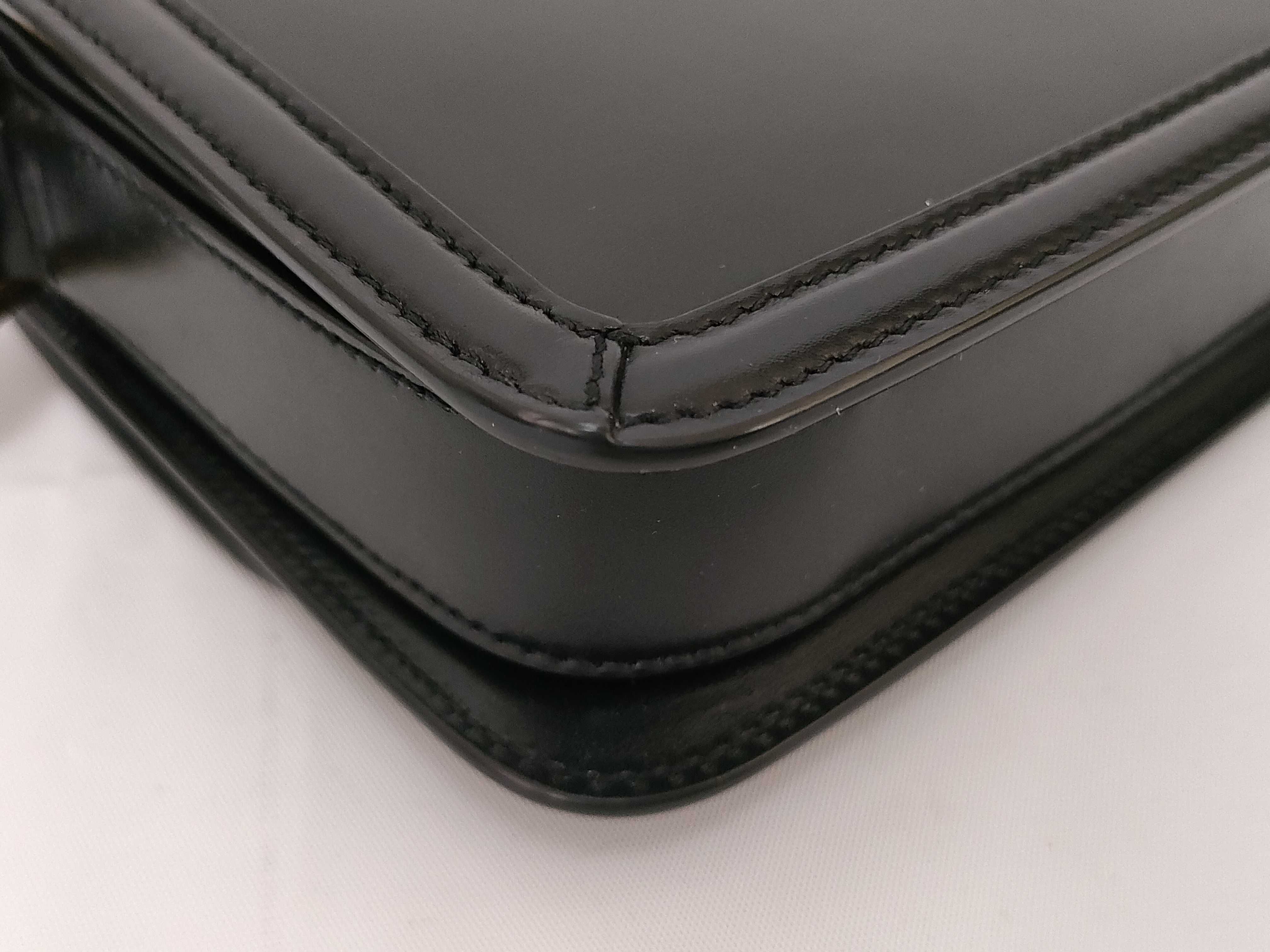 Solferino Black Gold Hardware Calf Leather Tofu Bag Small Shoulder — view 4