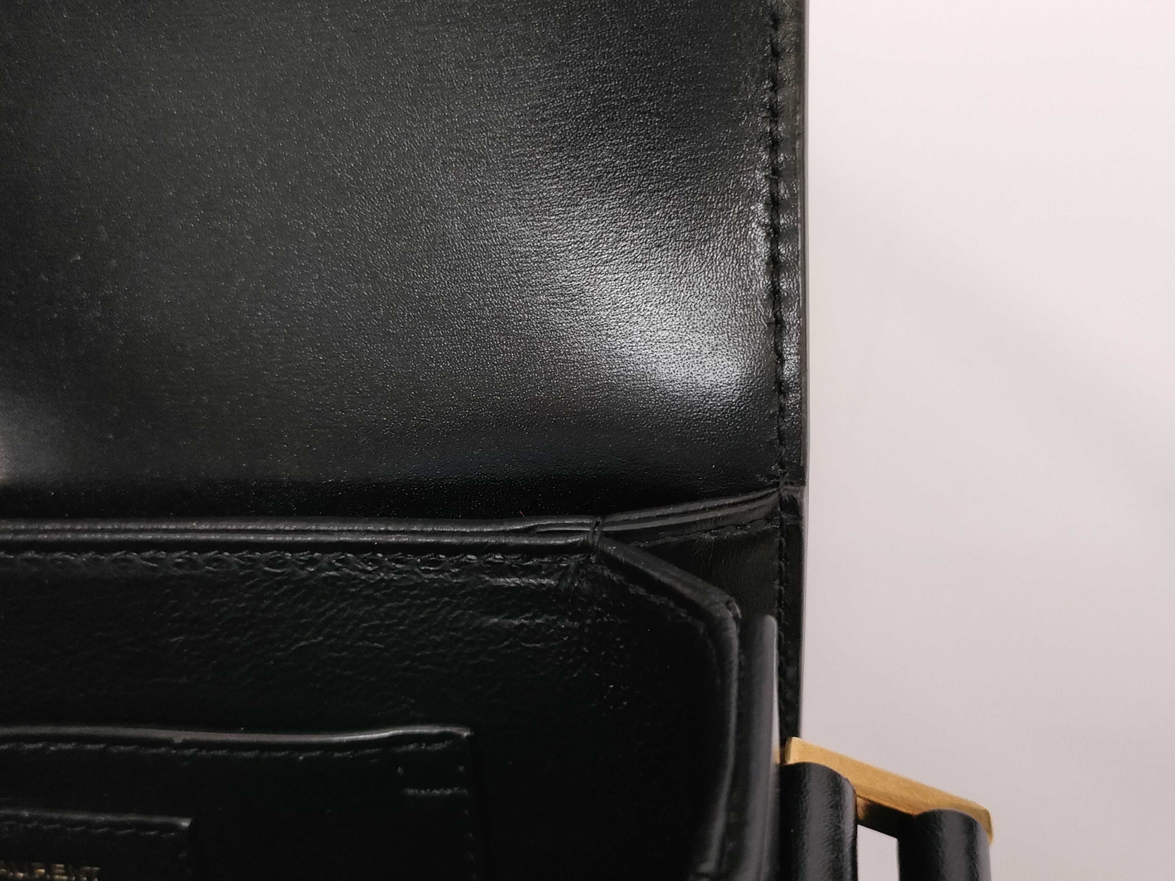 Solferino Black Gold Hardware Calf Leather Tofu Bag Small Shoulder — view 10