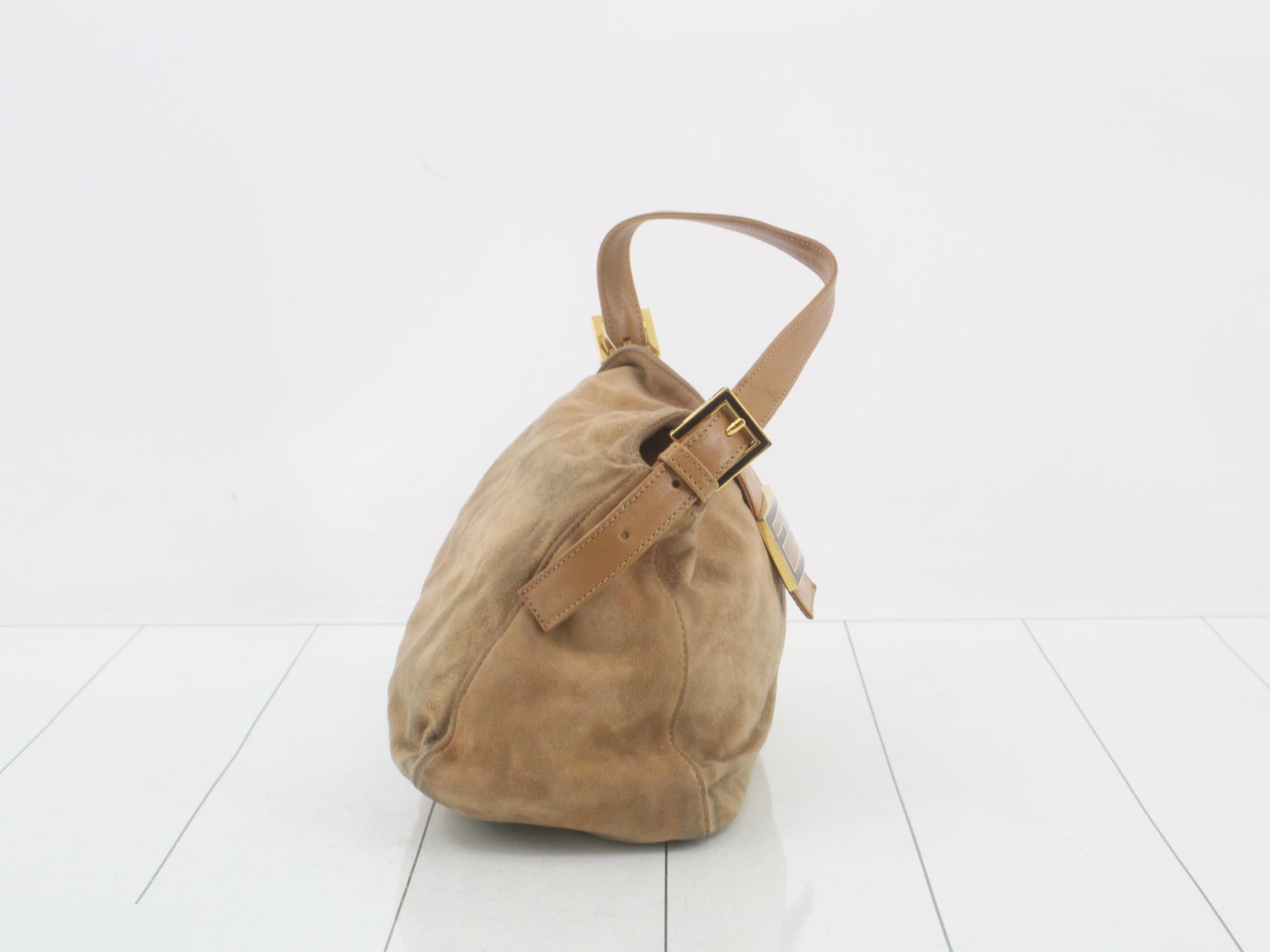 Baguette Suede Shoulder Bag — view 4