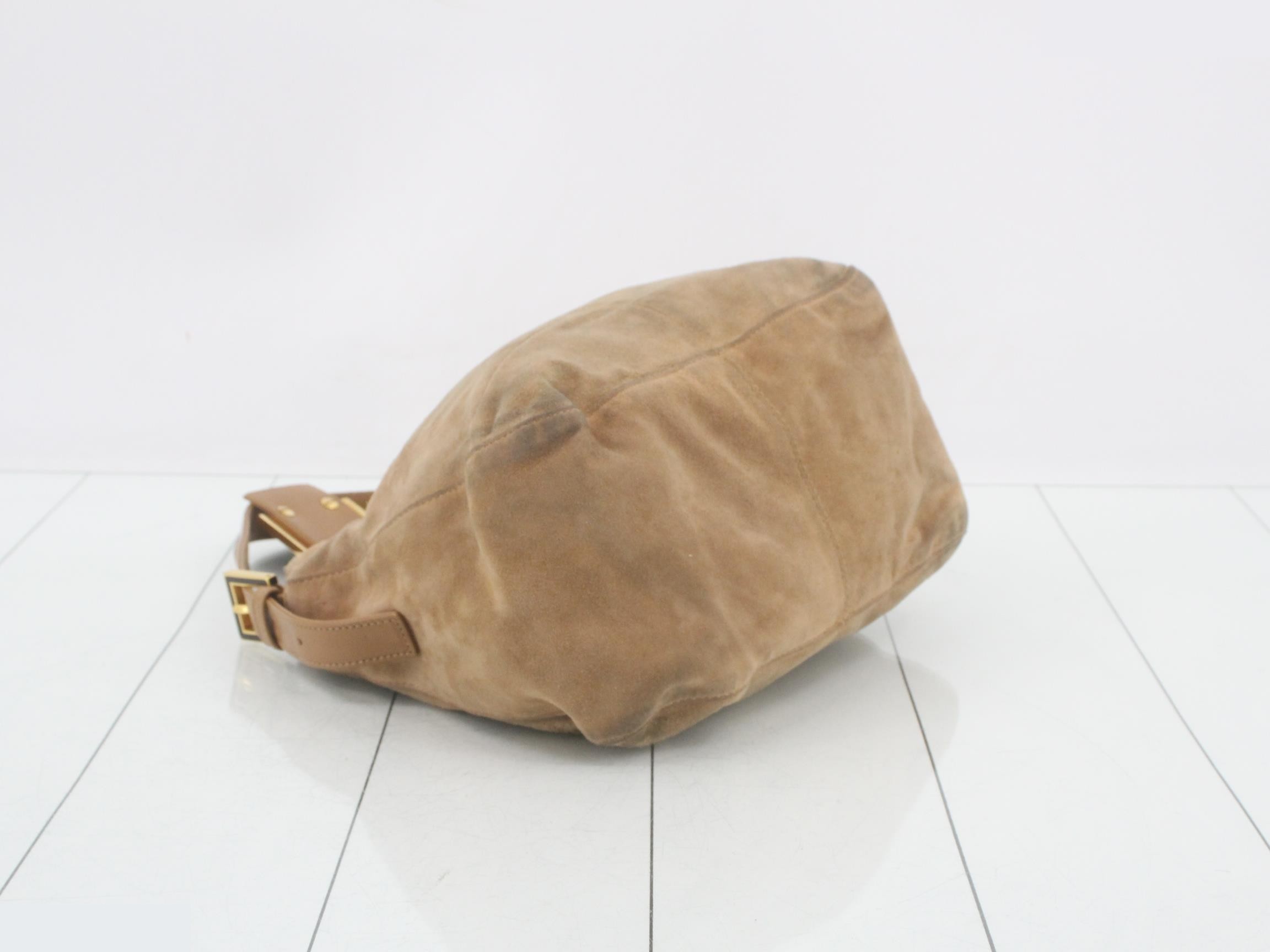 Baguette Suede Shoulder Bag — view 5