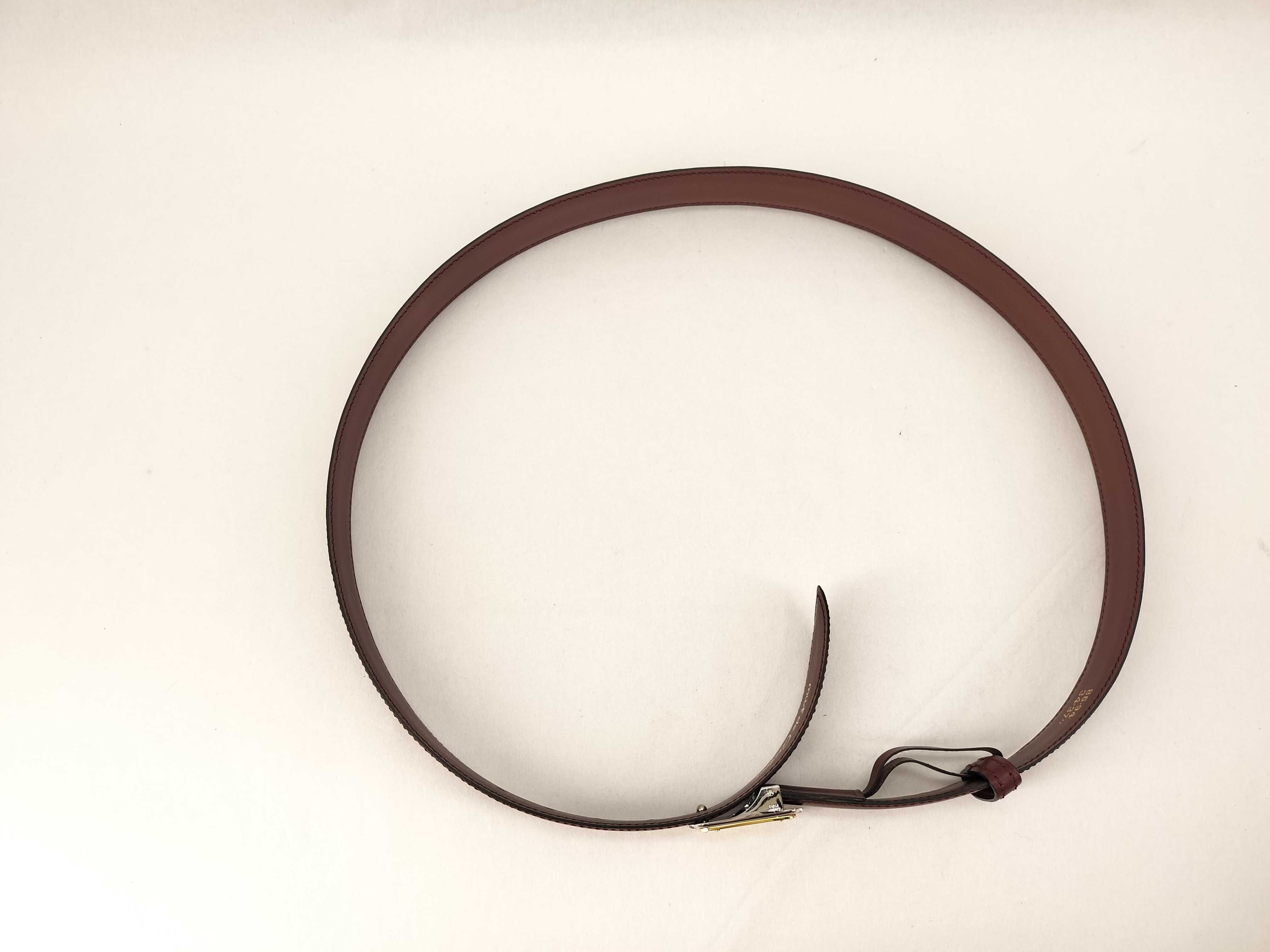 Must Line Santos Leather Bordeaux Belt ( ) - Unused — view 3