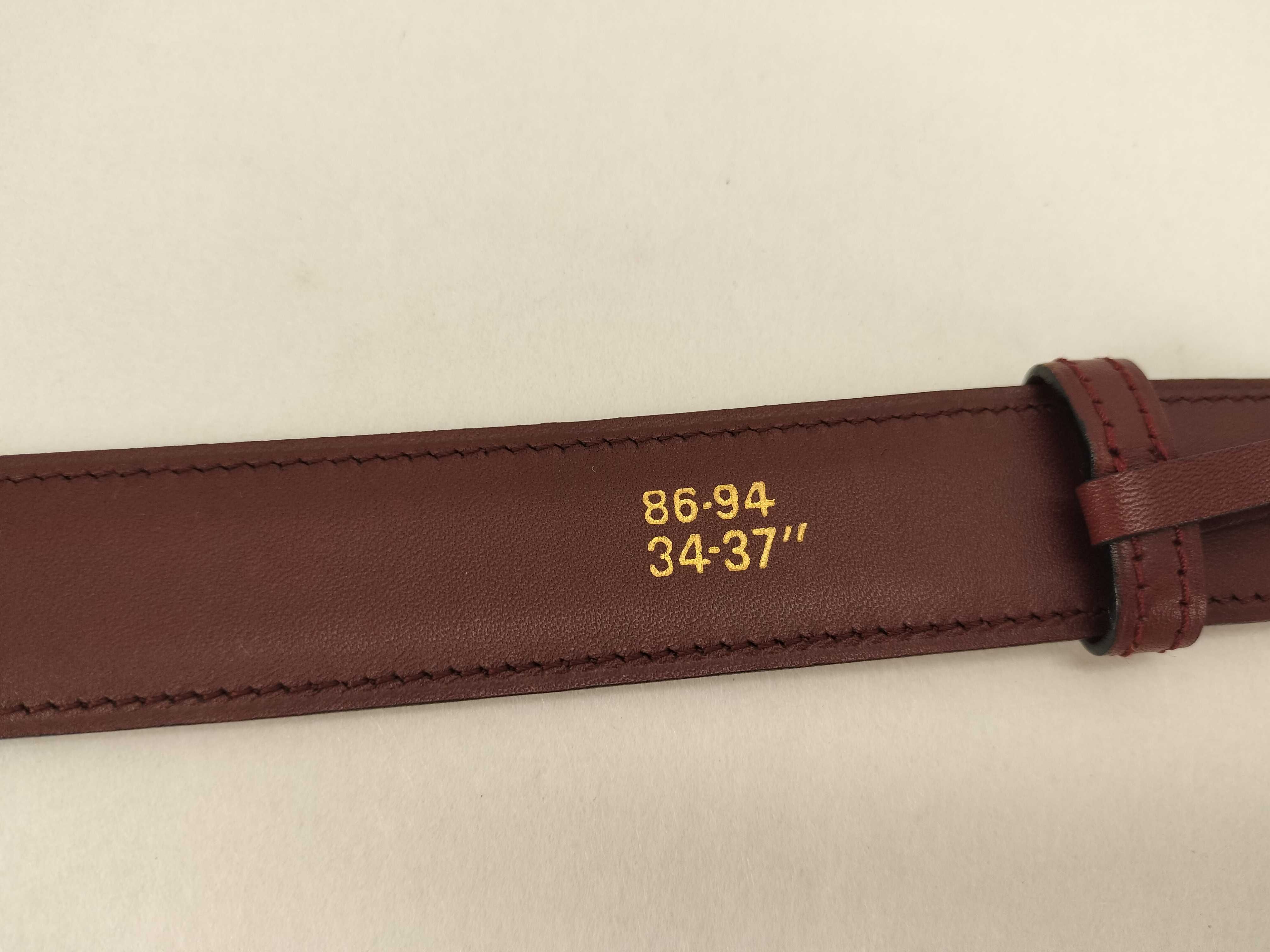 Must Line Santos Leather Bordeaux Belt ( ) - Unused — view 6