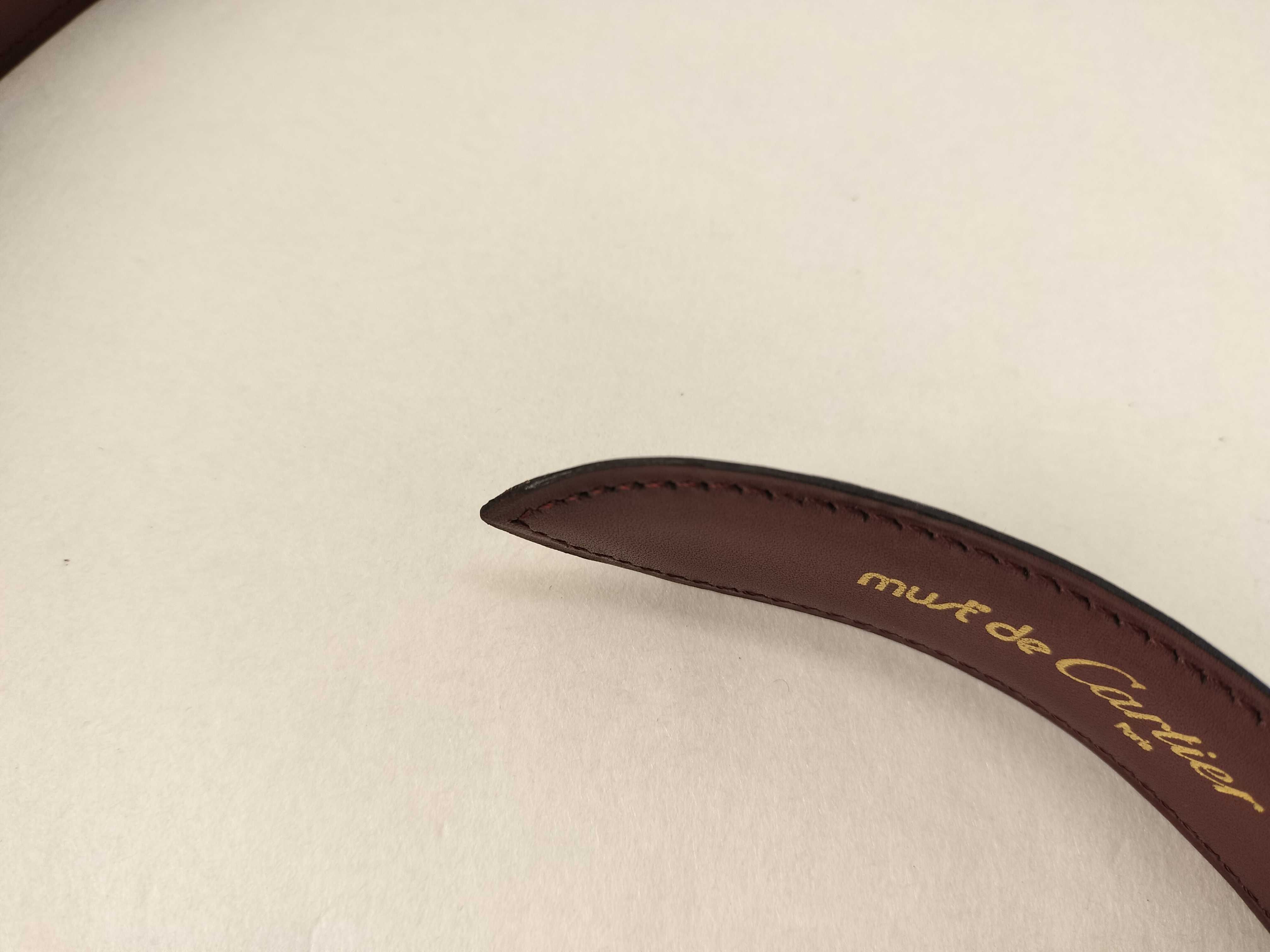 Must Line Santos Leather Bordeaux Belt ( ) - Unused — view 7