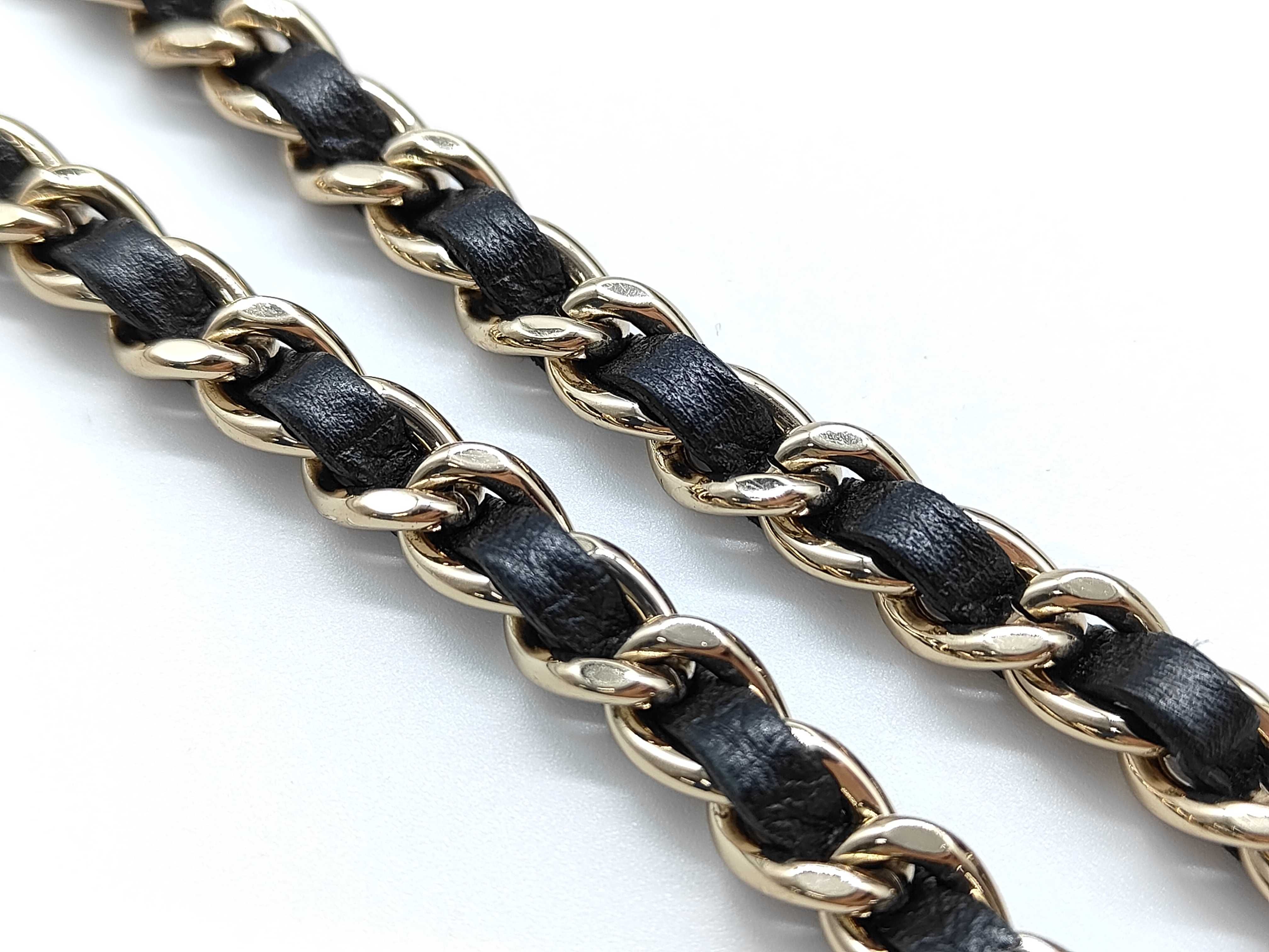 Caviar Skin CC Figurine Chain Wallet Bag, Matelassé, Gold Hardware, Black, Seal, Card, 28807748, with Guarantee, Box, and Dust Bag, Shoulder Bag — view 4