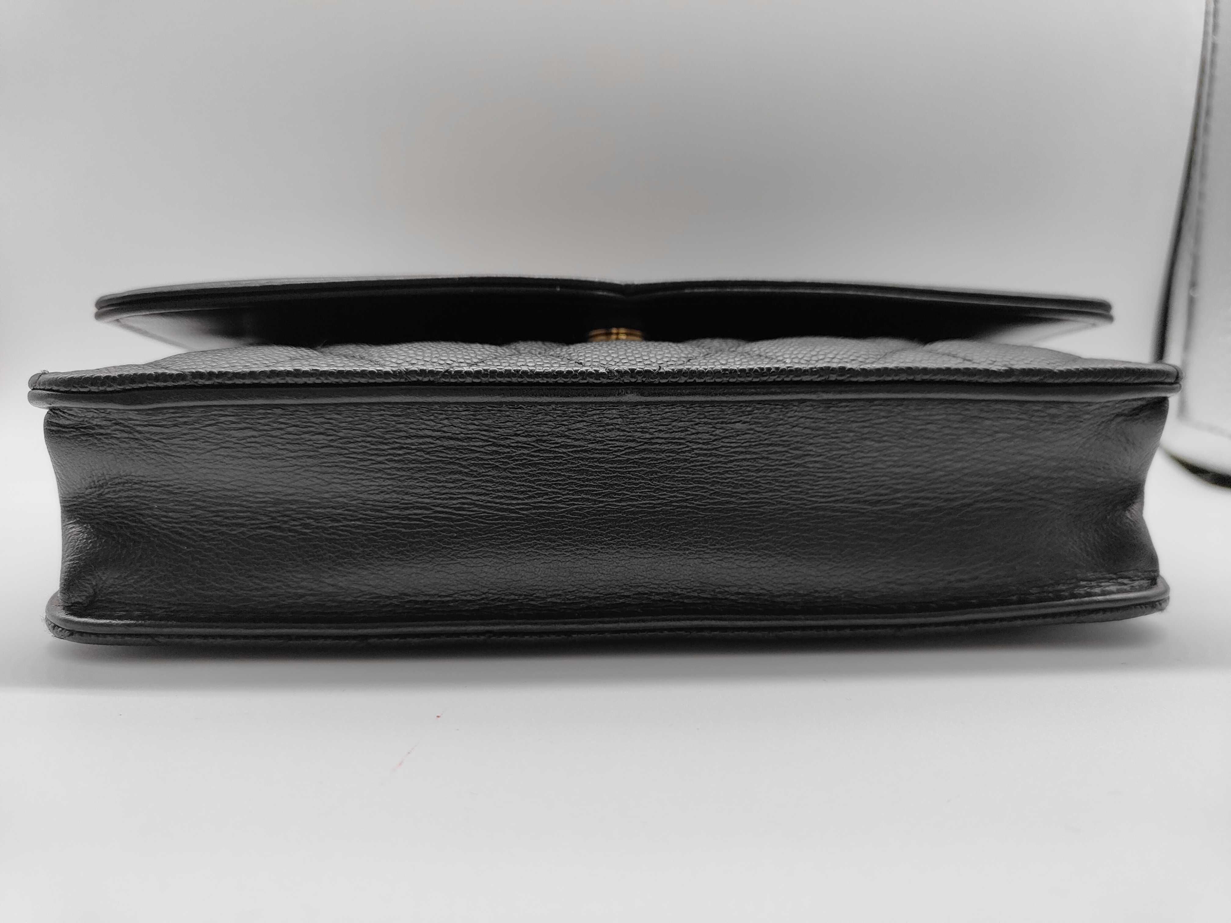 Caviar Skin CC Figurine Chain Wallet Bag, Matelassé, Gold Hardware, Black, Seal, Card, 28807748, with Guarantee, Box, and Dust Bag, Shoulder Bag — view 7