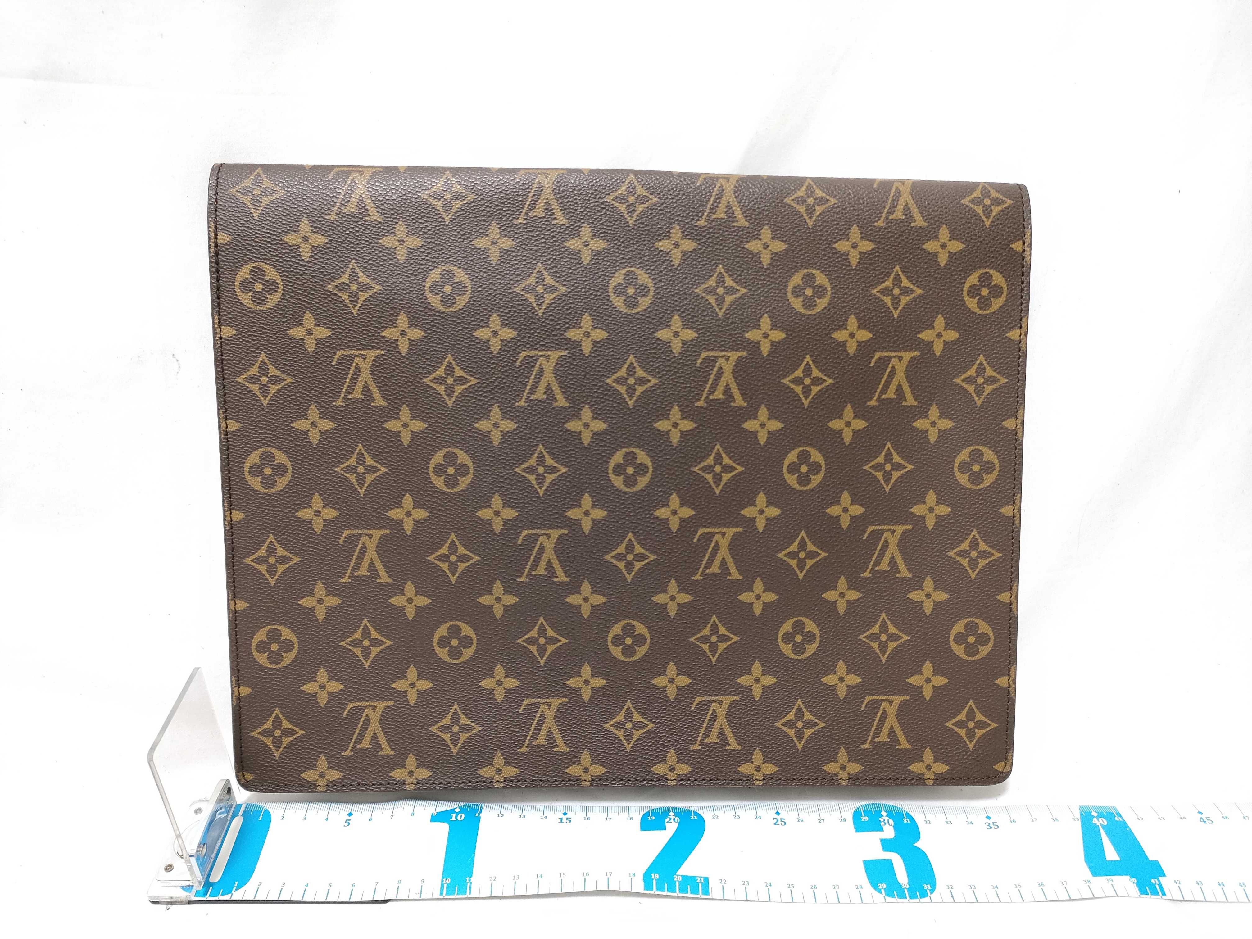 Monogram Portedocument Sénateur Clutch Bag — view 2