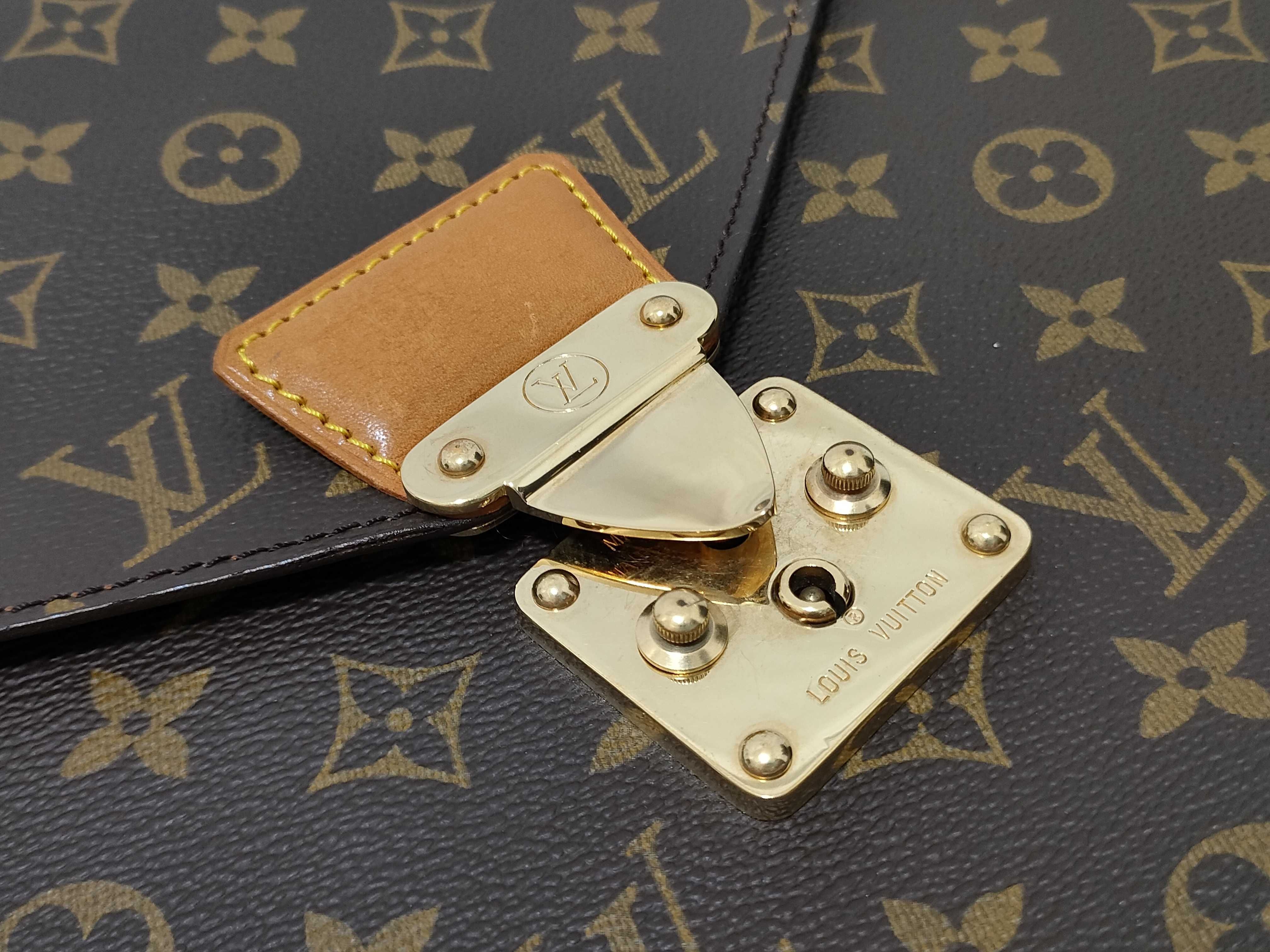 Monogram Portedocument Sénateur Clutch Bag — view 10