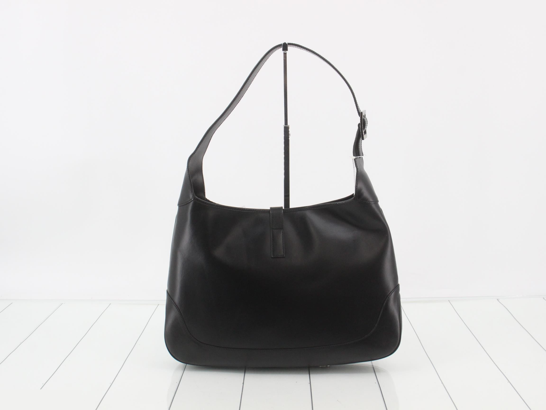Jackie Leather Shoulder Bag Black — view 2