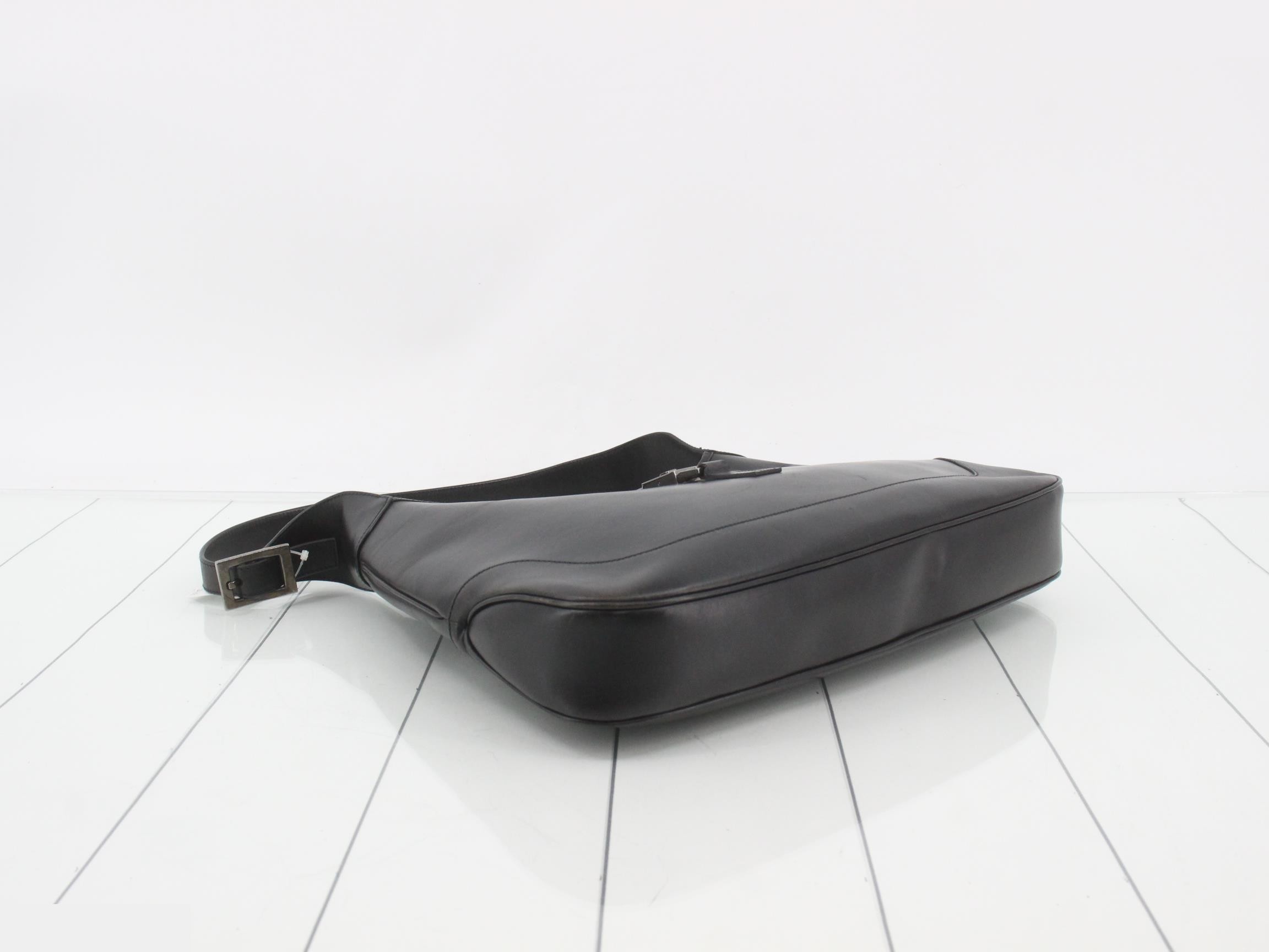 Jackie Leather Shoulder Bag Black — view 5