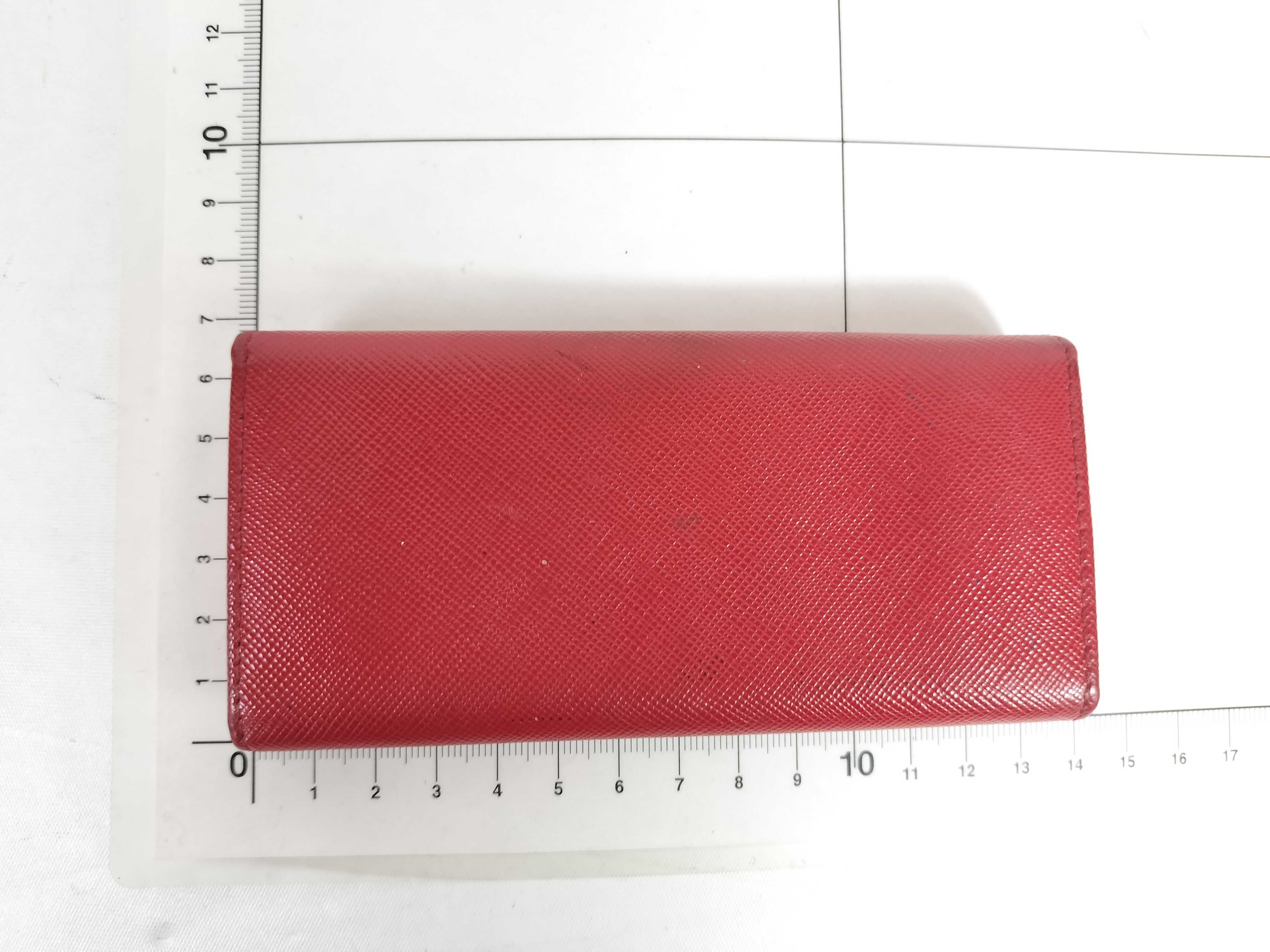 6-Key Case Red Saffiano Leather Key Case — view 2