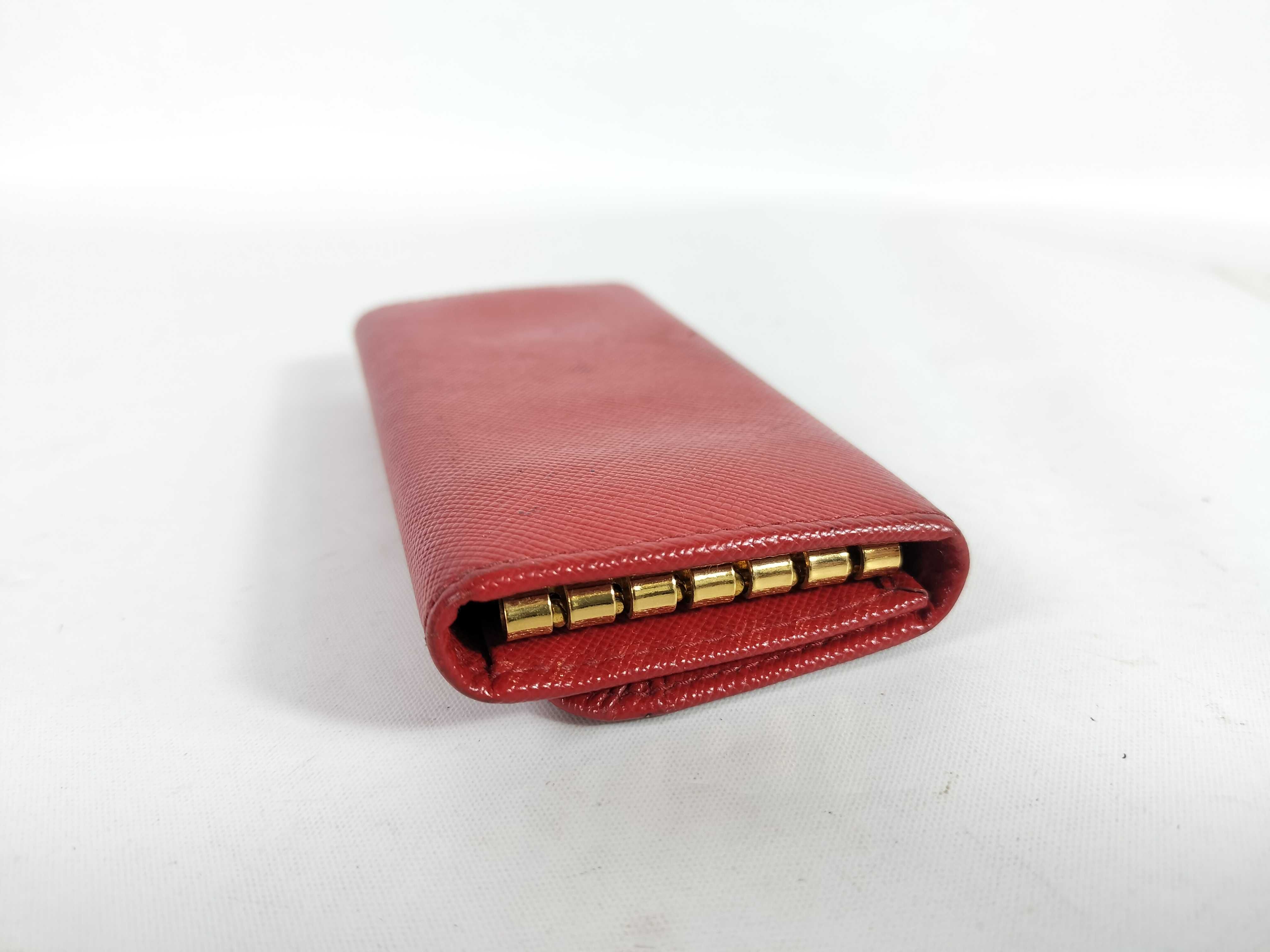 6-Key Case Red Saffiano Leather Key Case — view 3