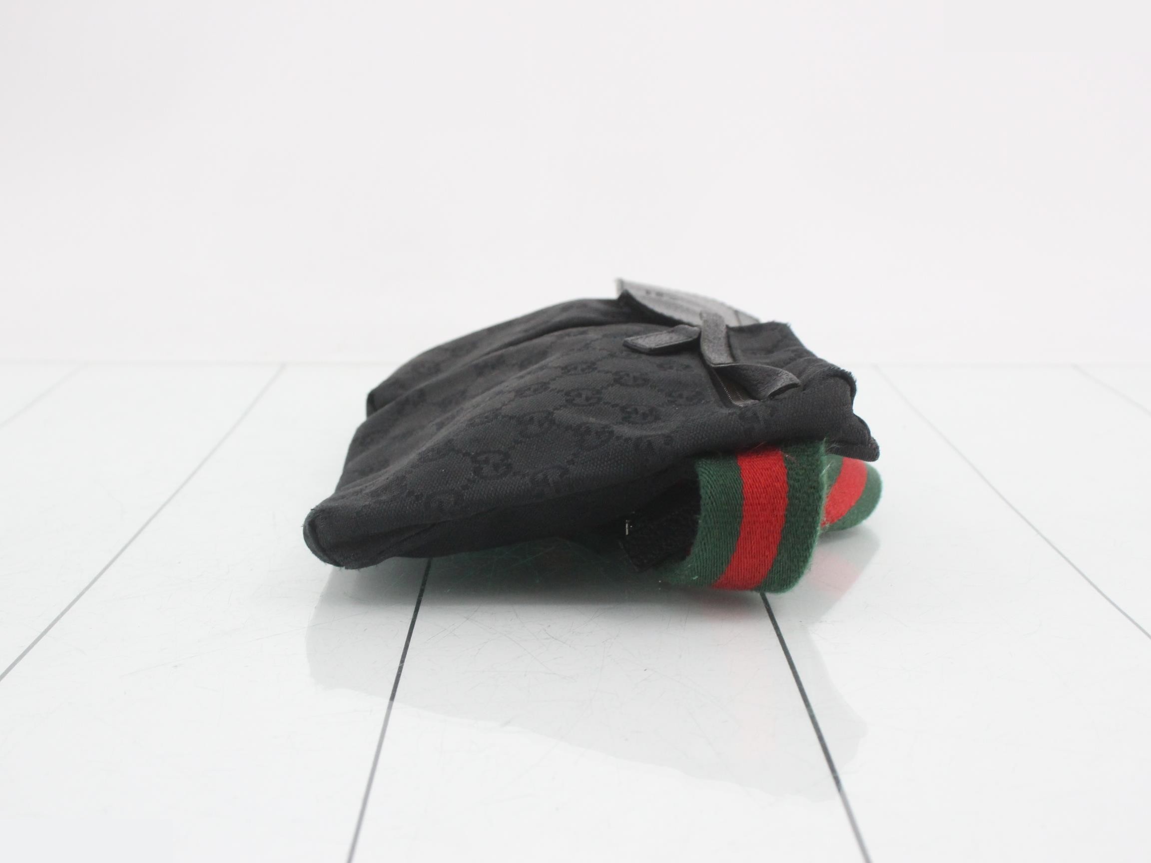 Canvas Waist Pouch, Black, Sherry, 28566, 002058 — view 3