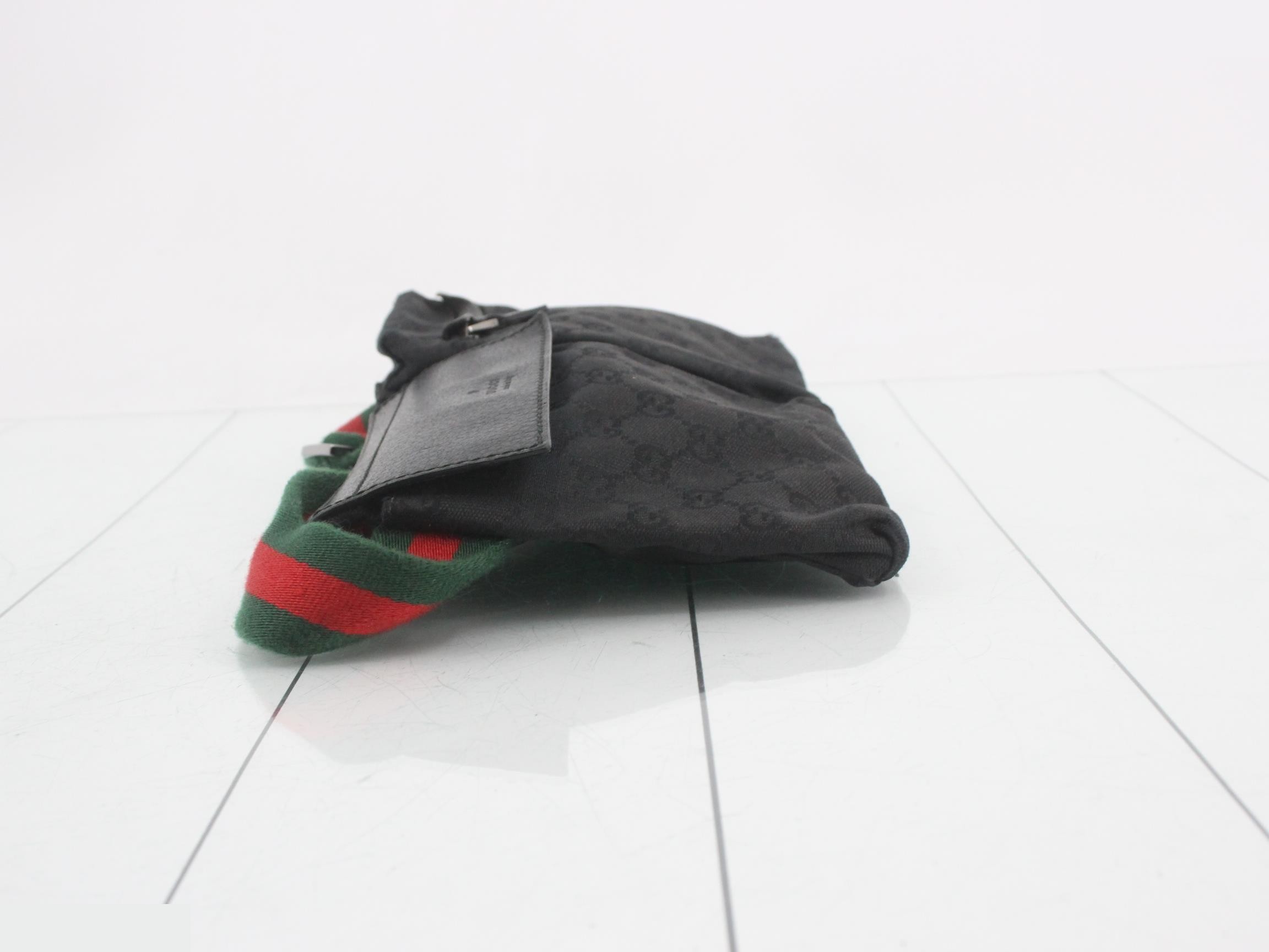 Canvas Waist Pouch, Black, Sherry, 28566, 002058 — view 4