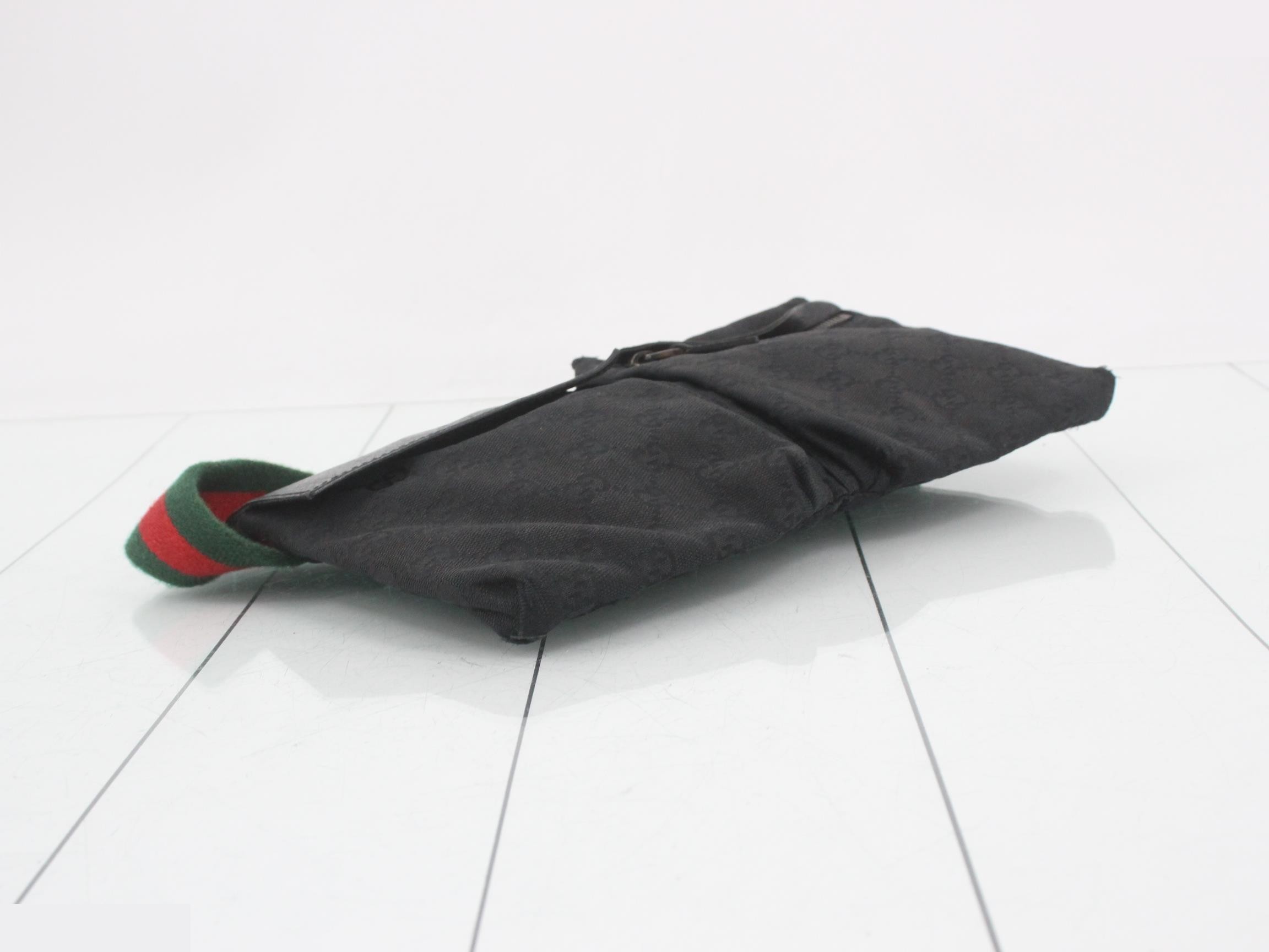 Canvas Waist Pouch, Black, Sherry, 28566, 002058 — view 5