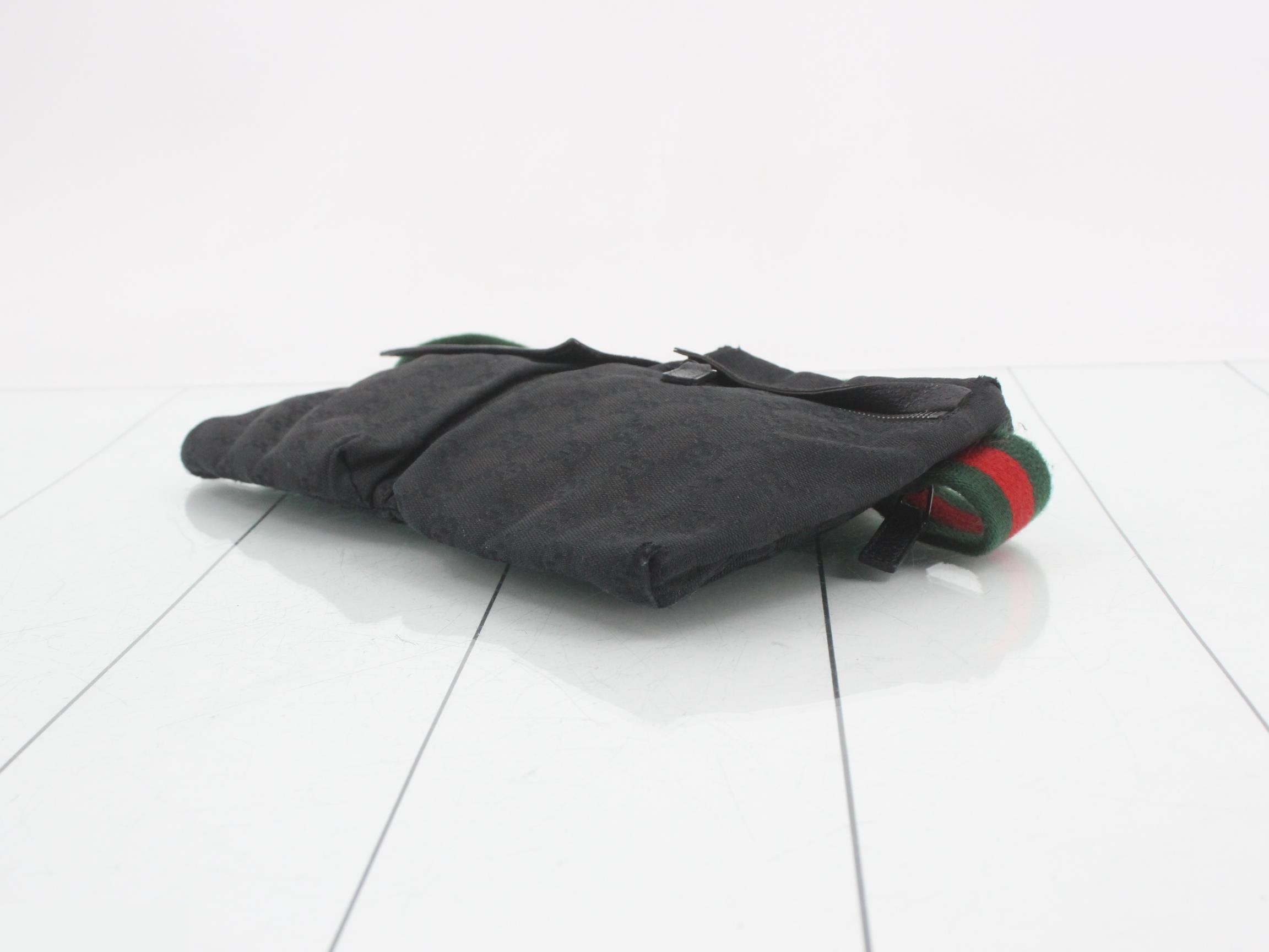 Canvas Waist Pouch, Black, Sherry, 28566, 002058 — view 6