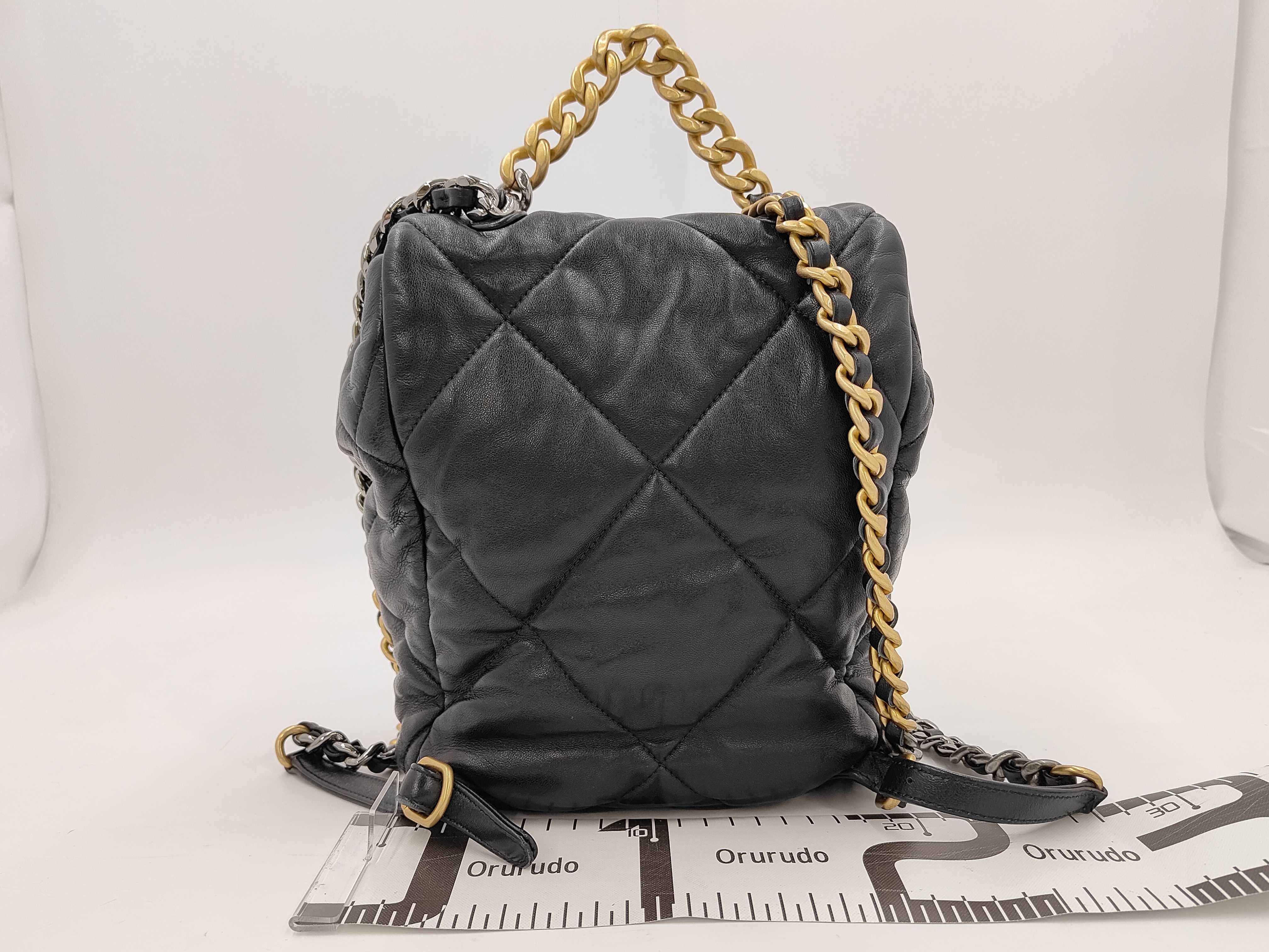 Lambskin Black Backpack RFID Backpack — view 2