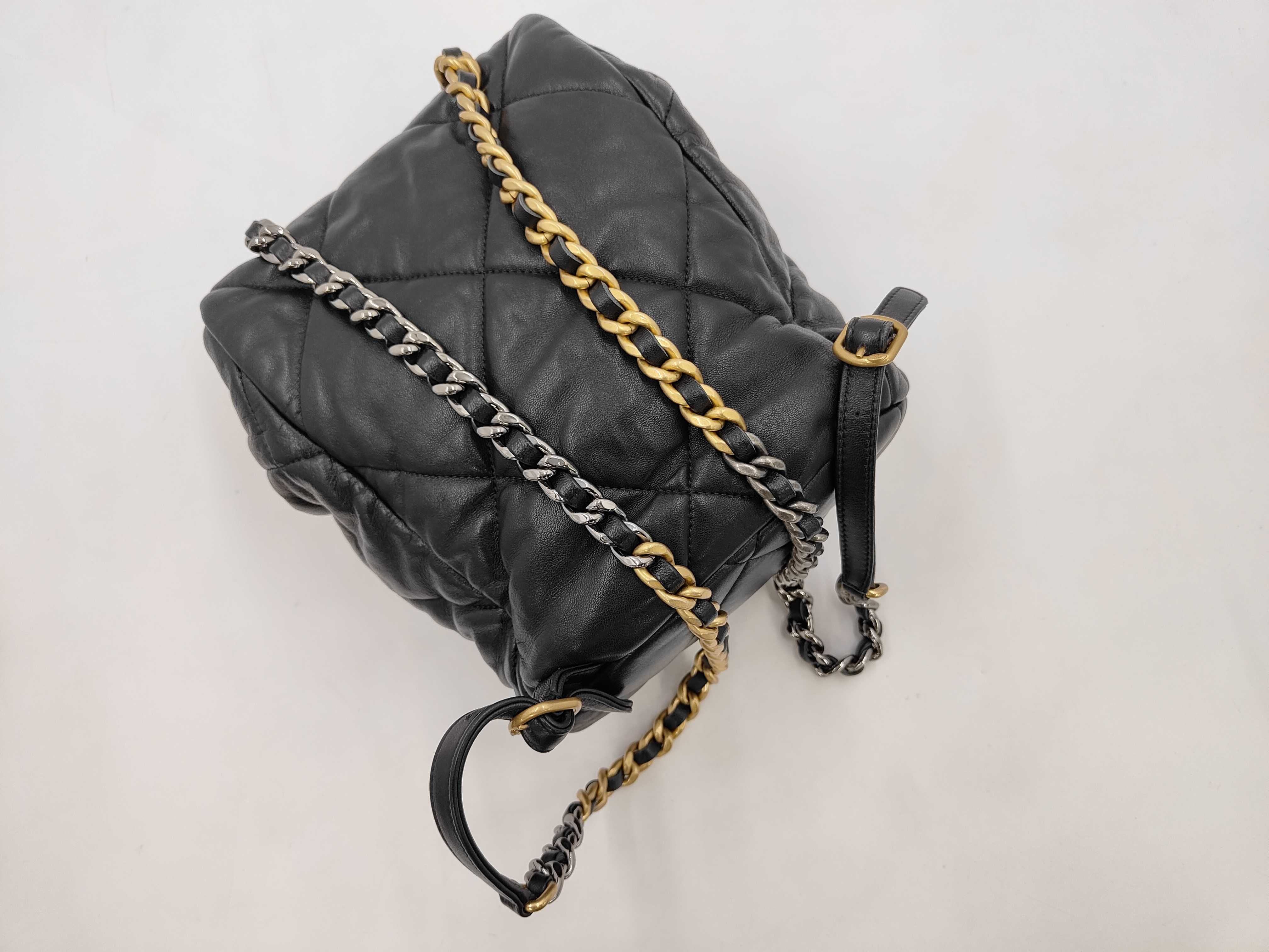 Lambskin Black Backpack RFID Backpack — view 6
