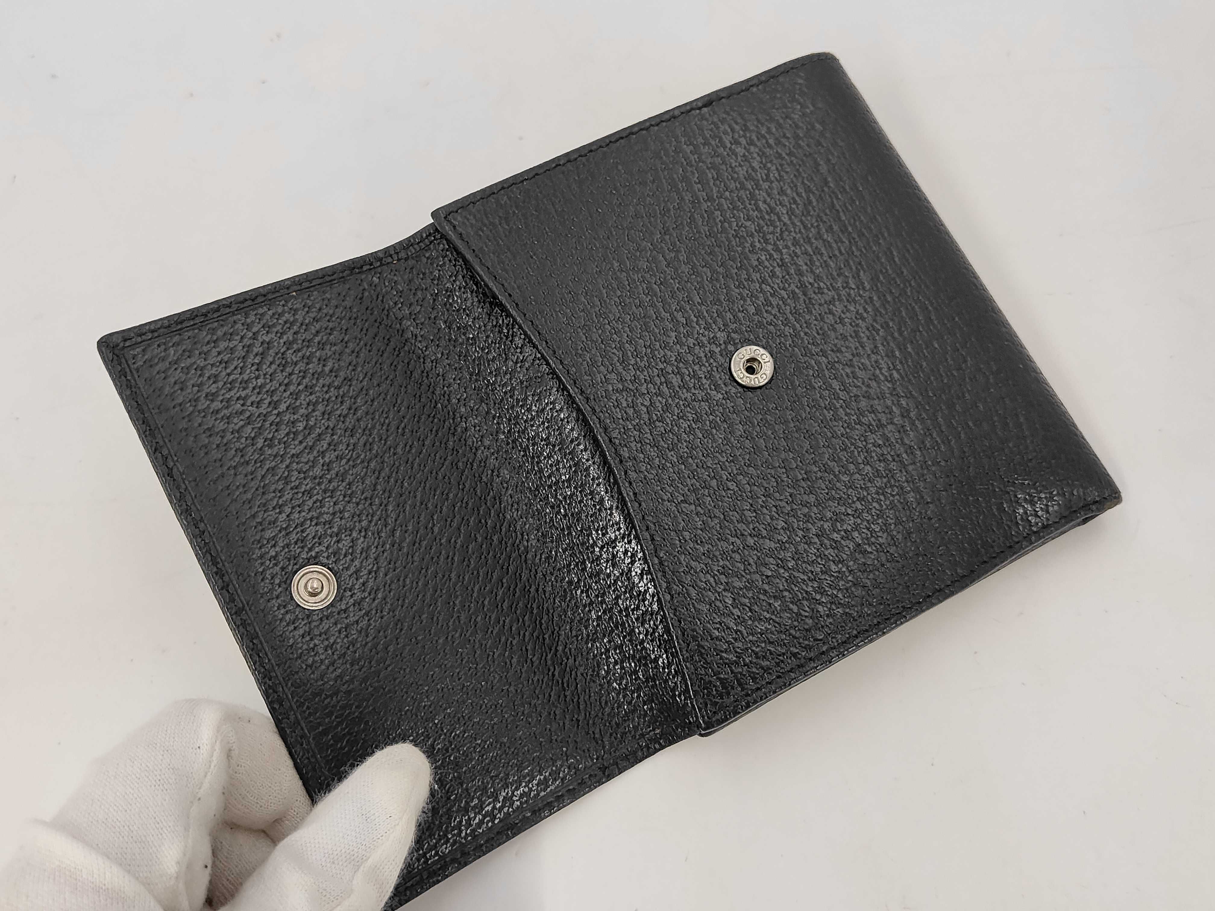 folding wallet, leather, black wallet — view 5