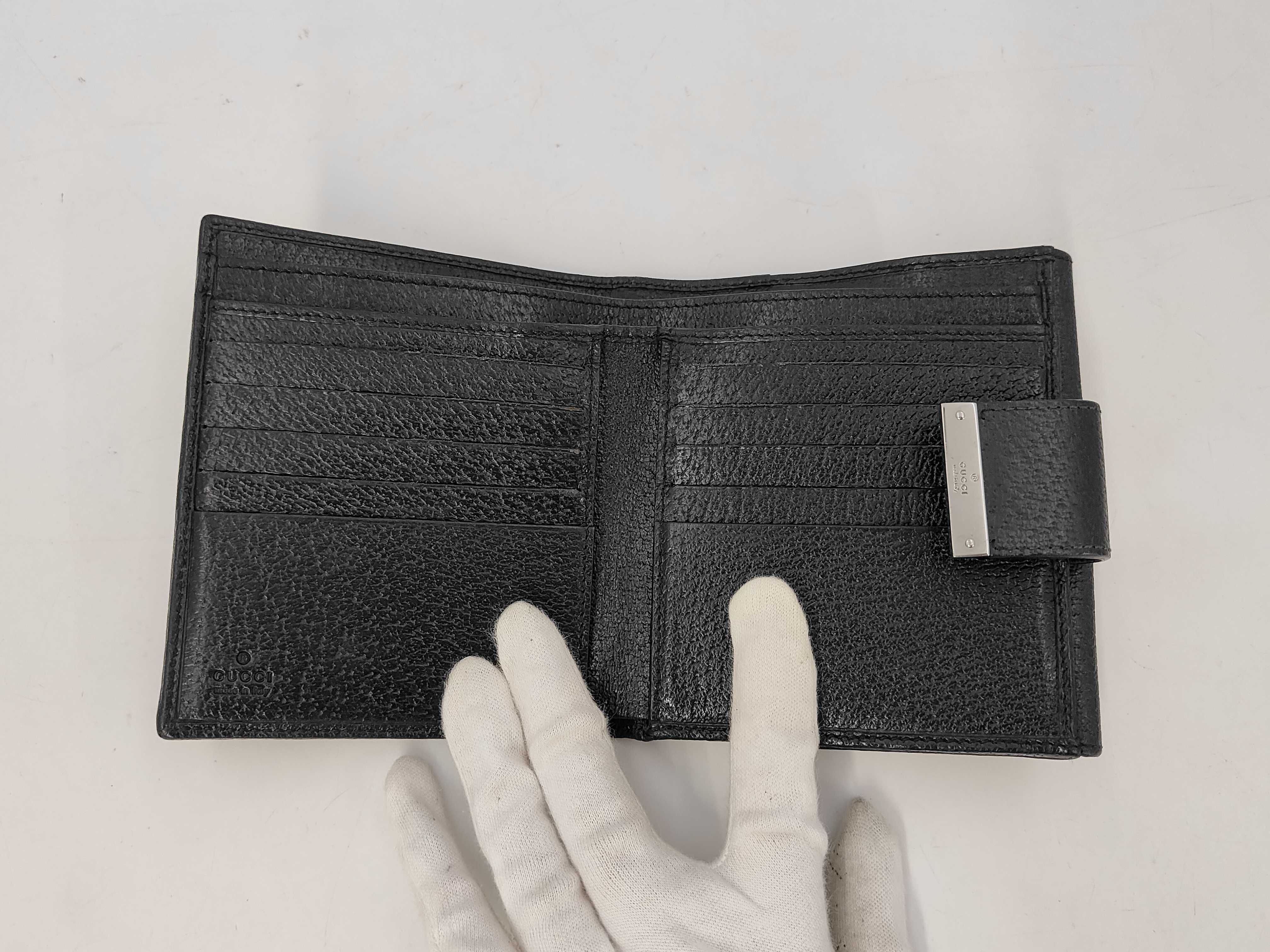 folding wallet, leather, black wallet — view 7