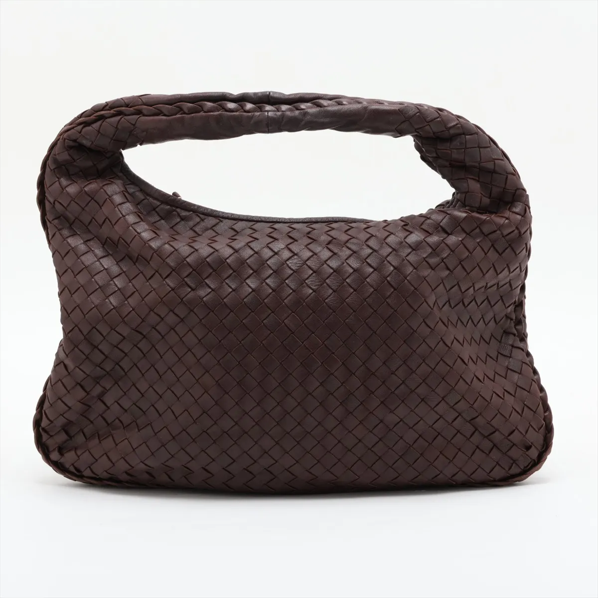 Intrecciato Hobo 115653 Shoulder Bag Brown