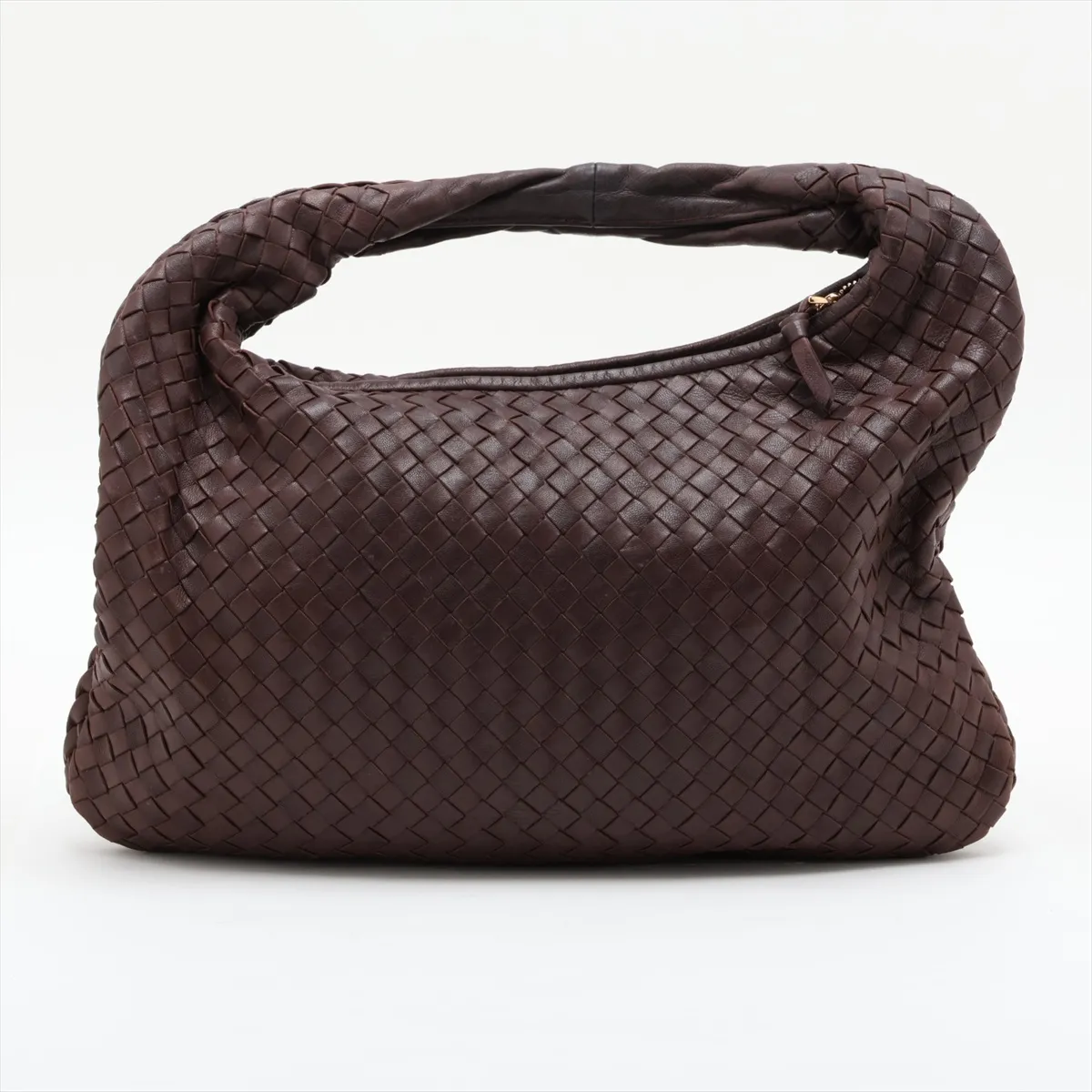 Intrecciato Hobo 115653 Shoulder Bag Brown — view 2
