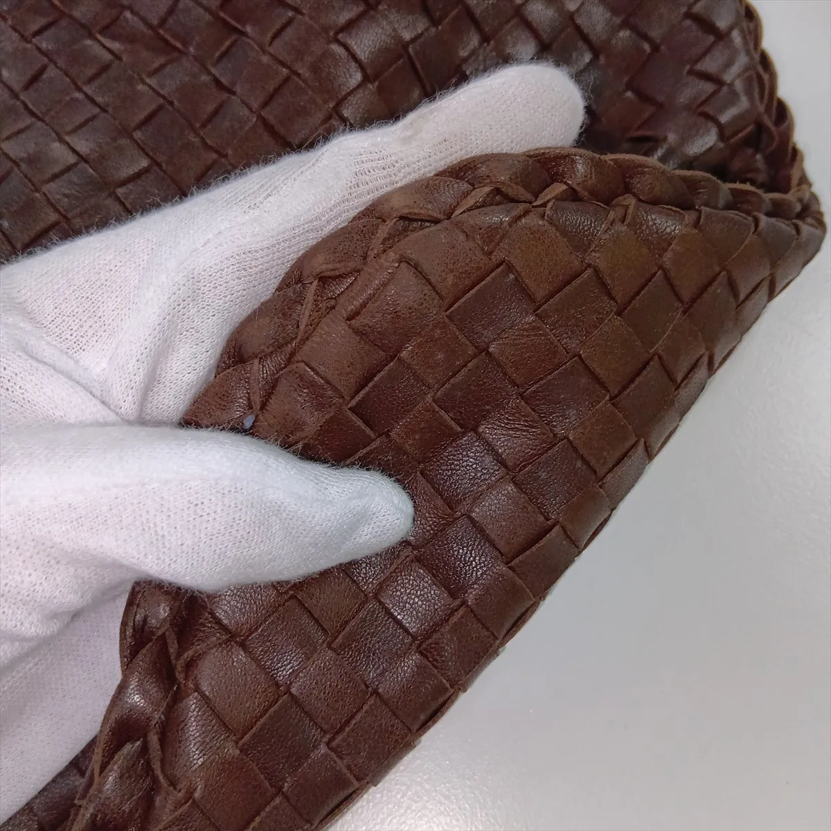 Intrecciato Hobo 115653 Shoulder Bag Brown — view 12