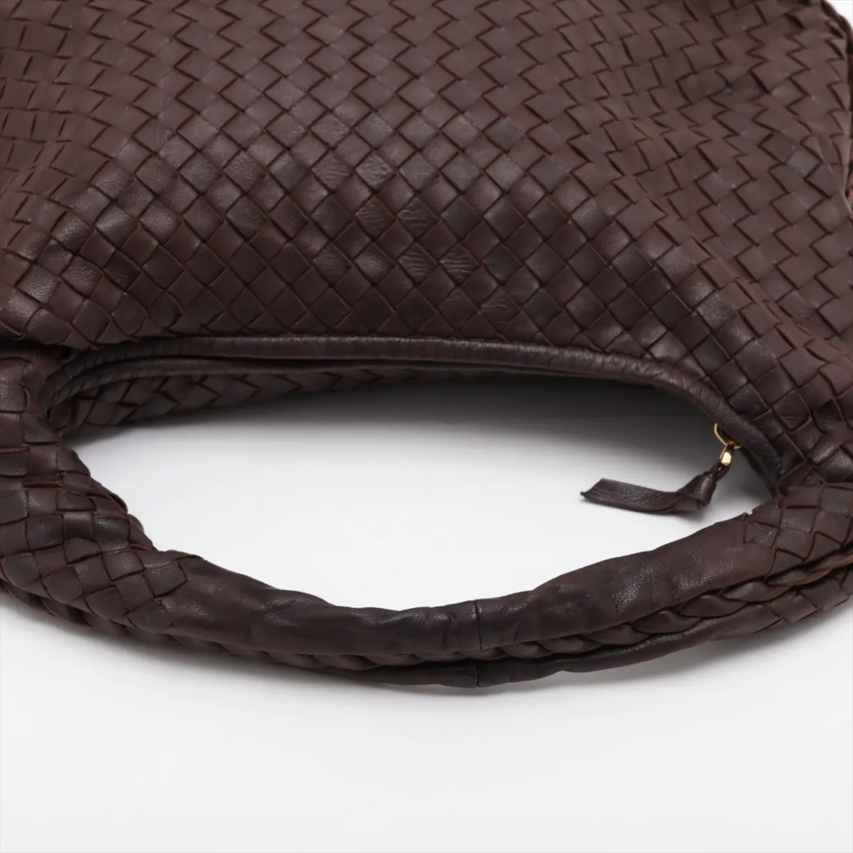 Intrecciato Hobo 115653 Shoulder Bag Brown — view 5