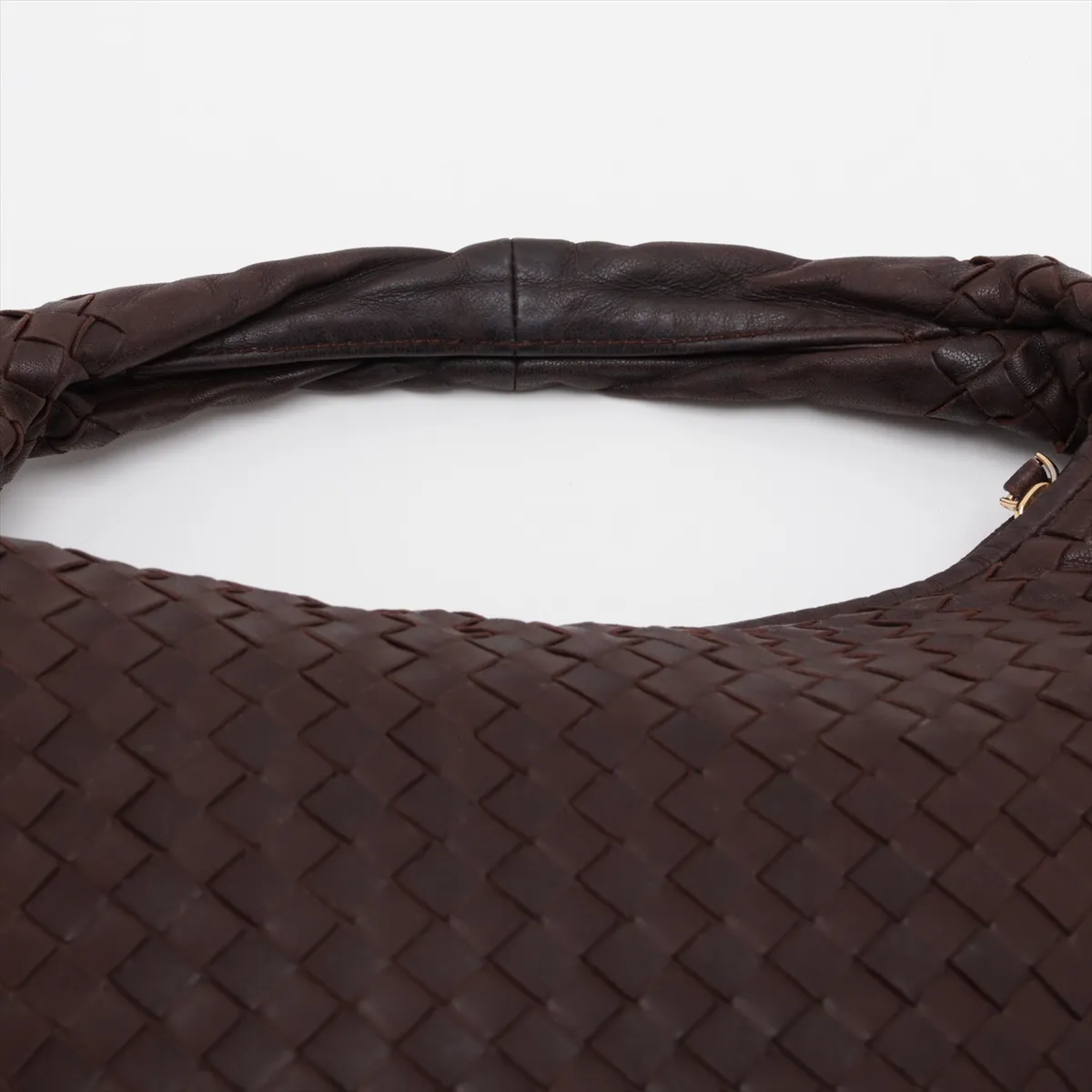 Intrecciato Hobo 115653 Shoulder Bag Brown — view 6
