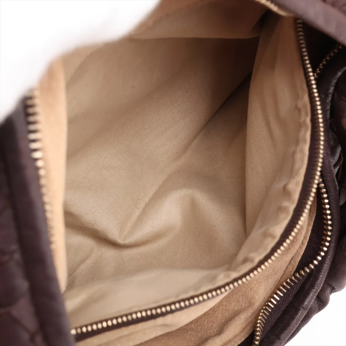 Intrecciato Hobo 115653 Shoulder Bag Brown — view 8
