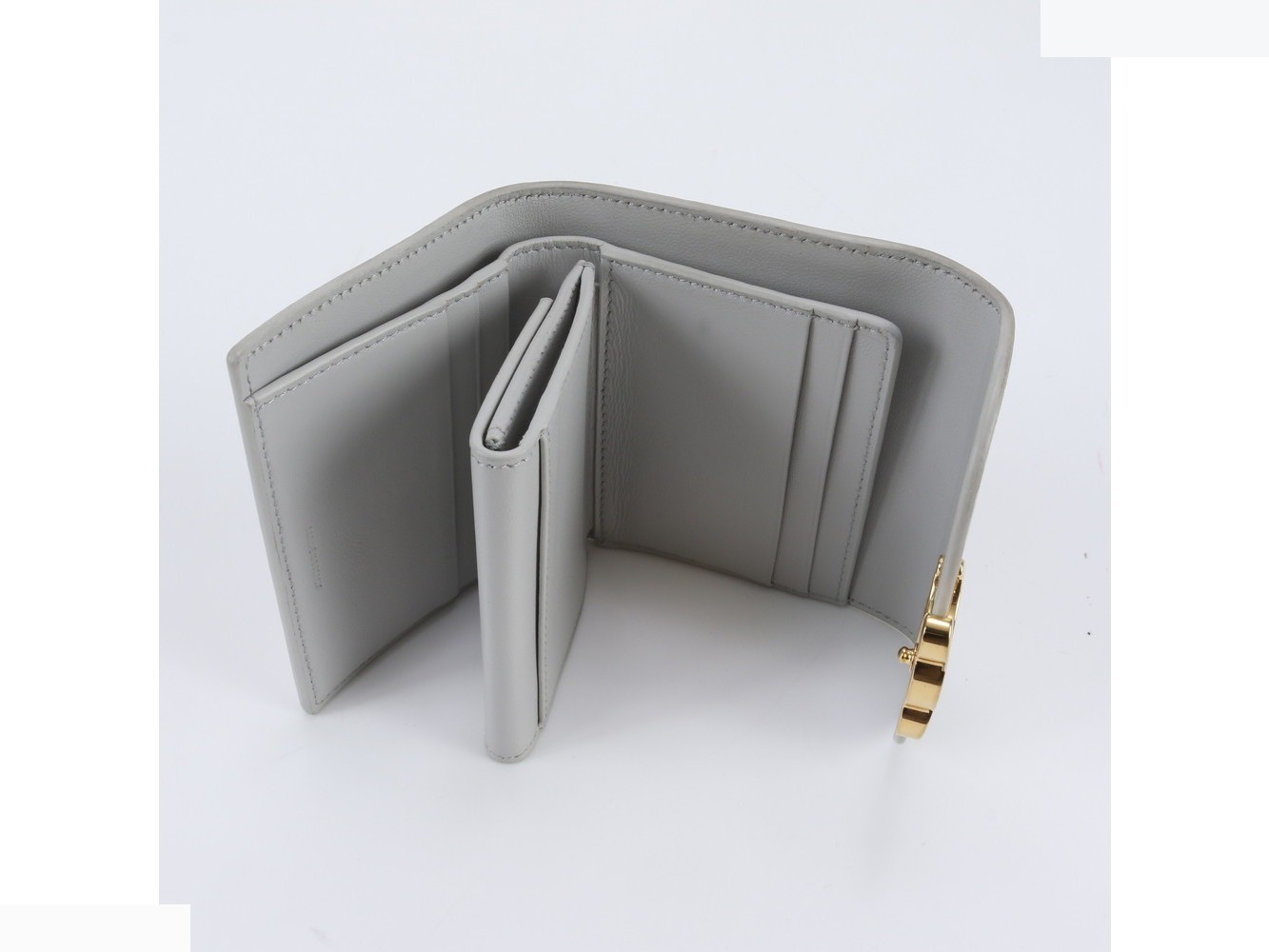 Triomphe Small Flap Wallet, Lizard Leather, Tri-fold Wallet — view 6
