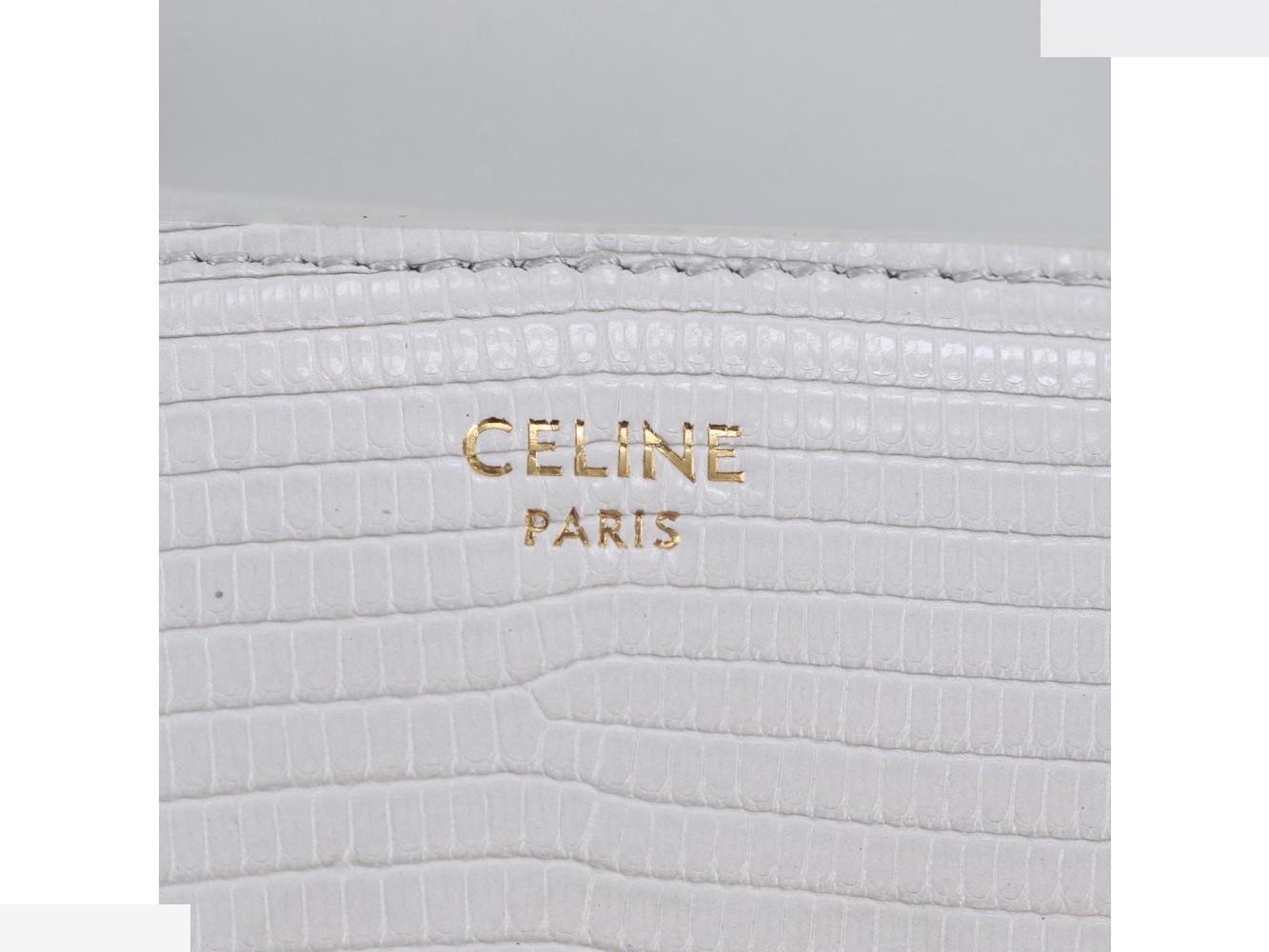 Triomphe Small Flap Wallet, Lizard Leather, Tri-fold Wallet — view 9