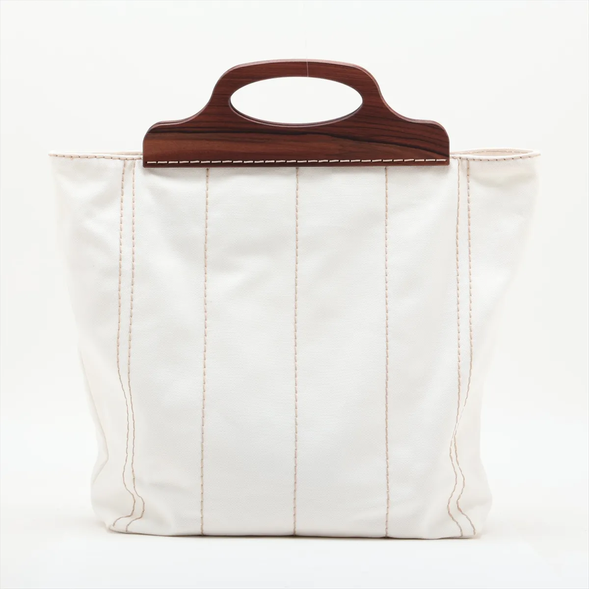 Canapa 1BG349 Canvas 2-Way Handbag White (Unsigned Guarantee Card Included) — view 2